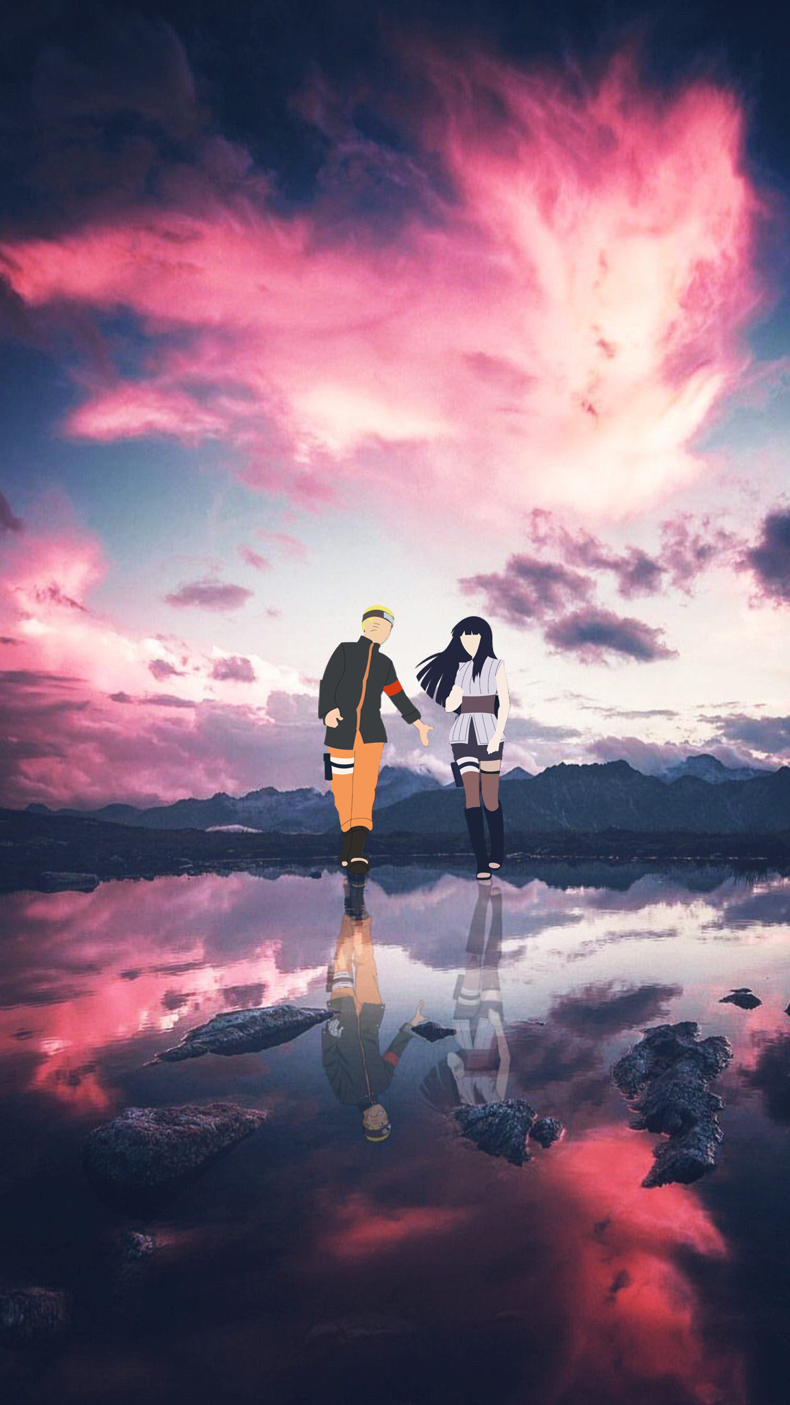 1160x2050 Naruto and Hinata phone wallpaper, Phone