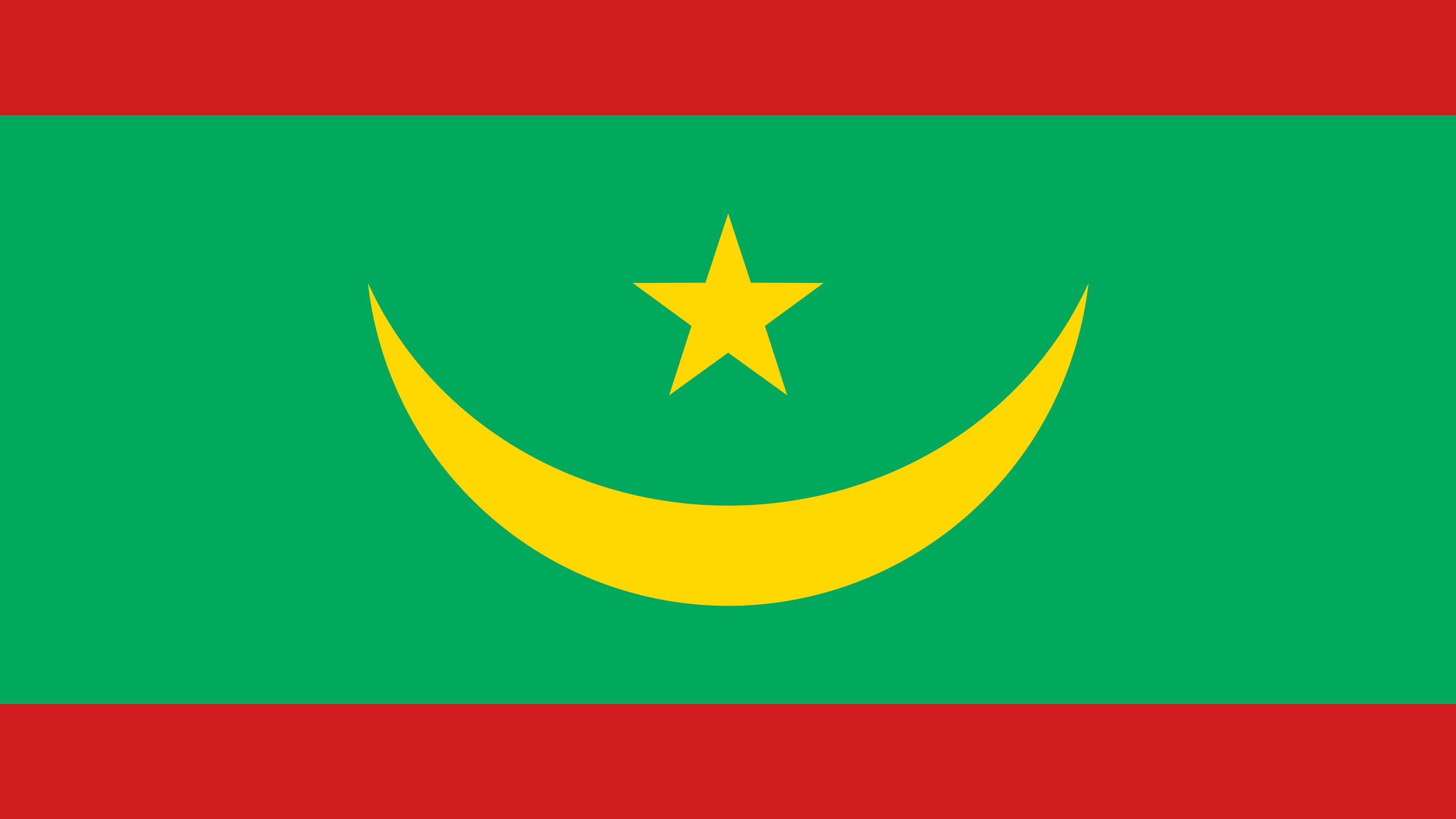 3840x2160 Mauritania Flag UHD 4K Wallpaper, Desktop