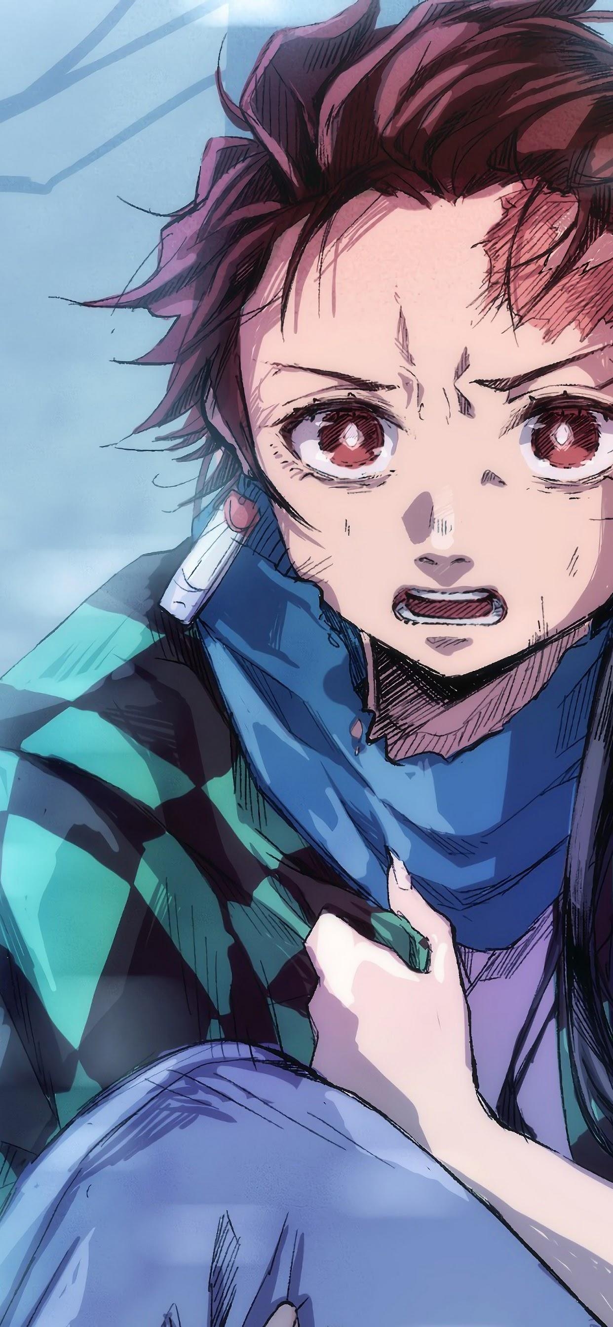 1250x2690 Tanjirou and Nezuko Kimetsu No Yaiba 4K Wallpaper, Phone