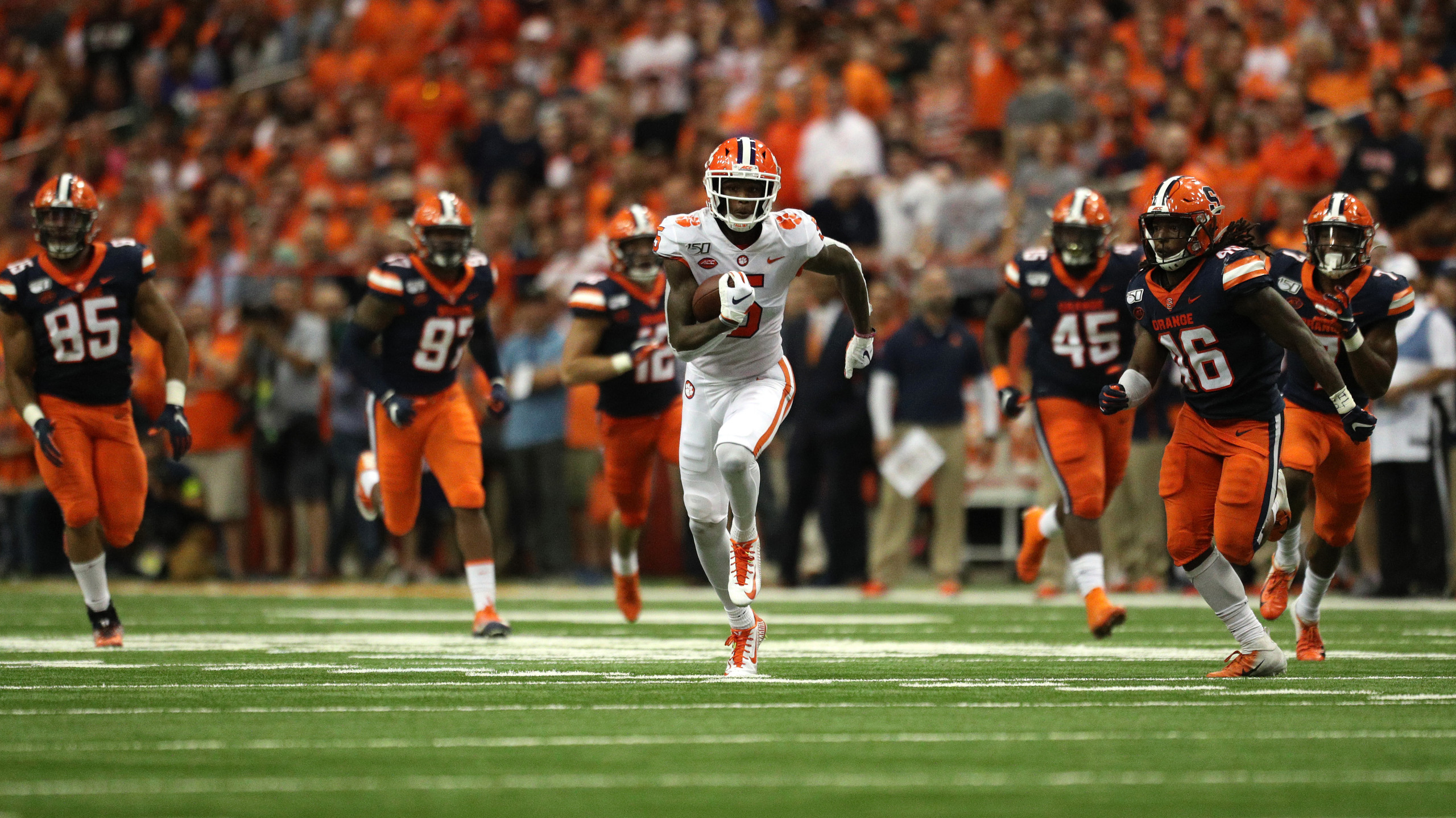 2560x1440 Firefighter saves man's life at Clemson, Syracuse football game, Desktop