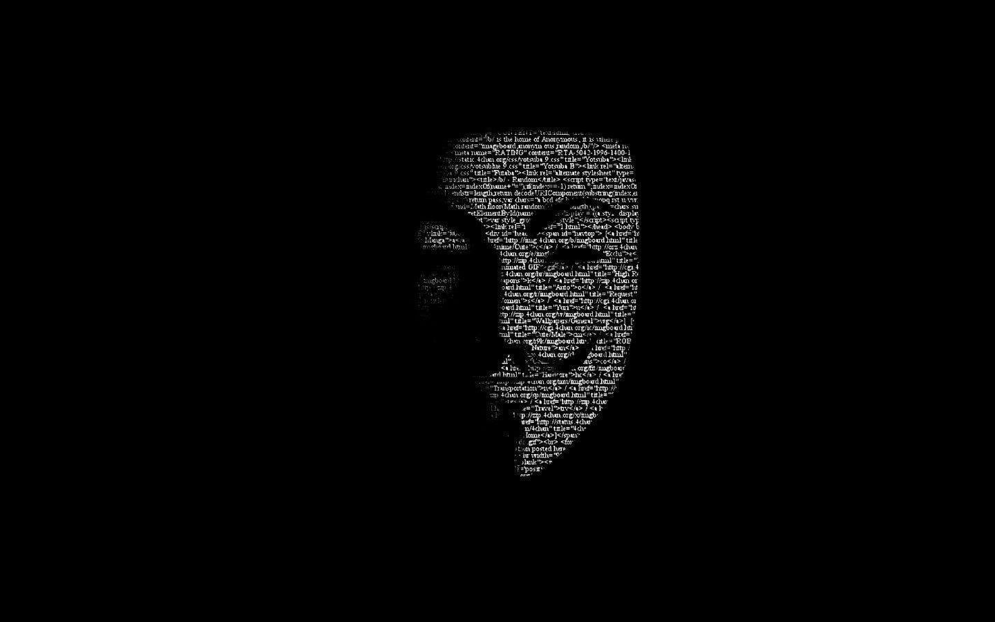 1440x900 Guy Fawkes Mask Code desktop PC and Mac wallpaper, Desktop