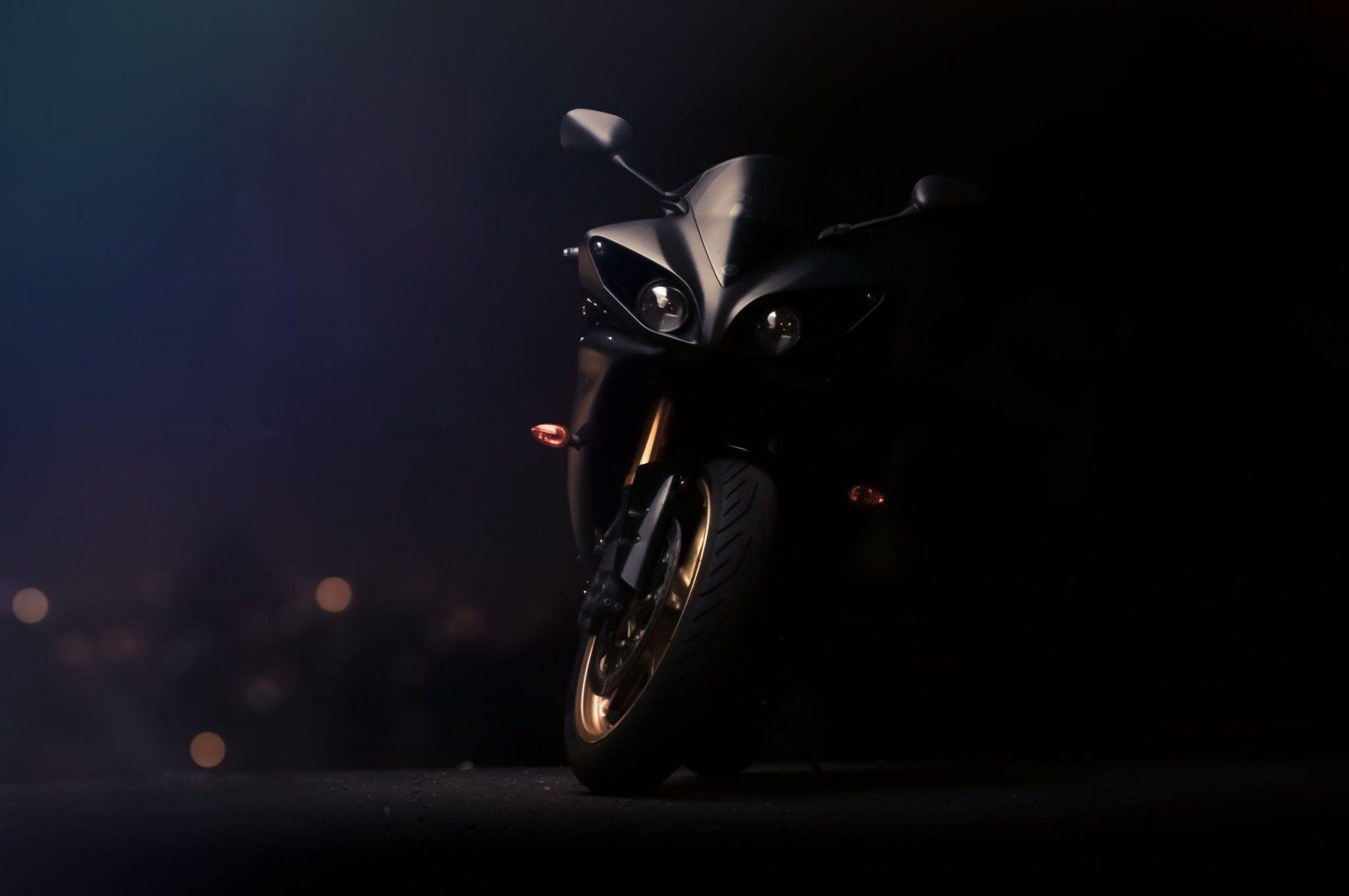 1920x1280 Yamaha Yzf R1 Black Bike Supersport View Light HD Wallpaper, Desktop