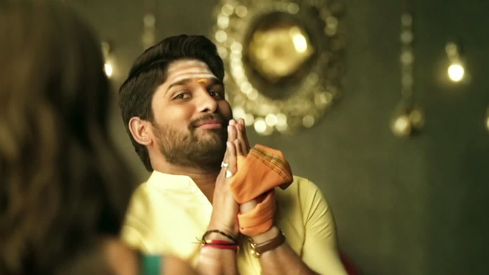 1920x1080 Allu Arjun comedy funny face in DJ movie wallpaper, Desktop