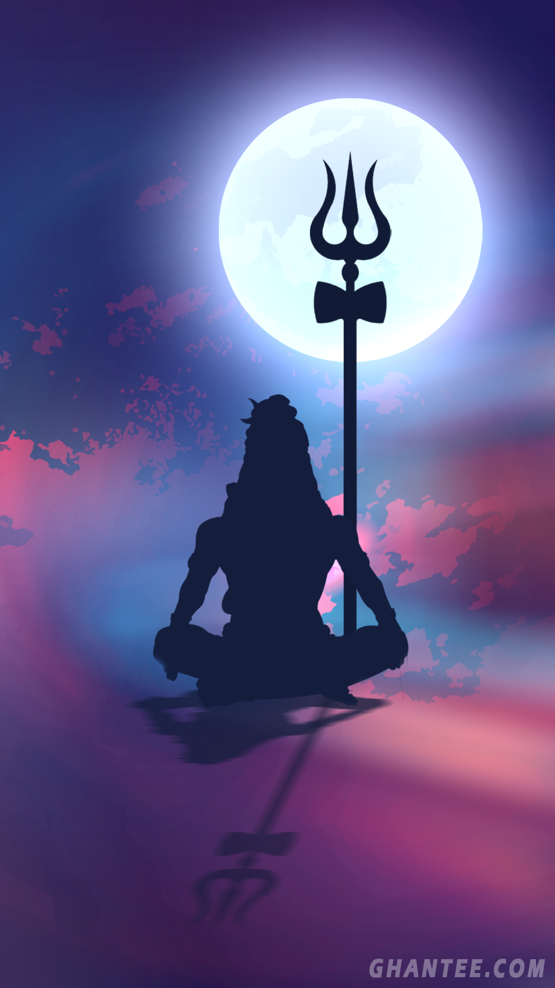 1080x1920 lord shiva silhouette phone wallpaperp, Phone