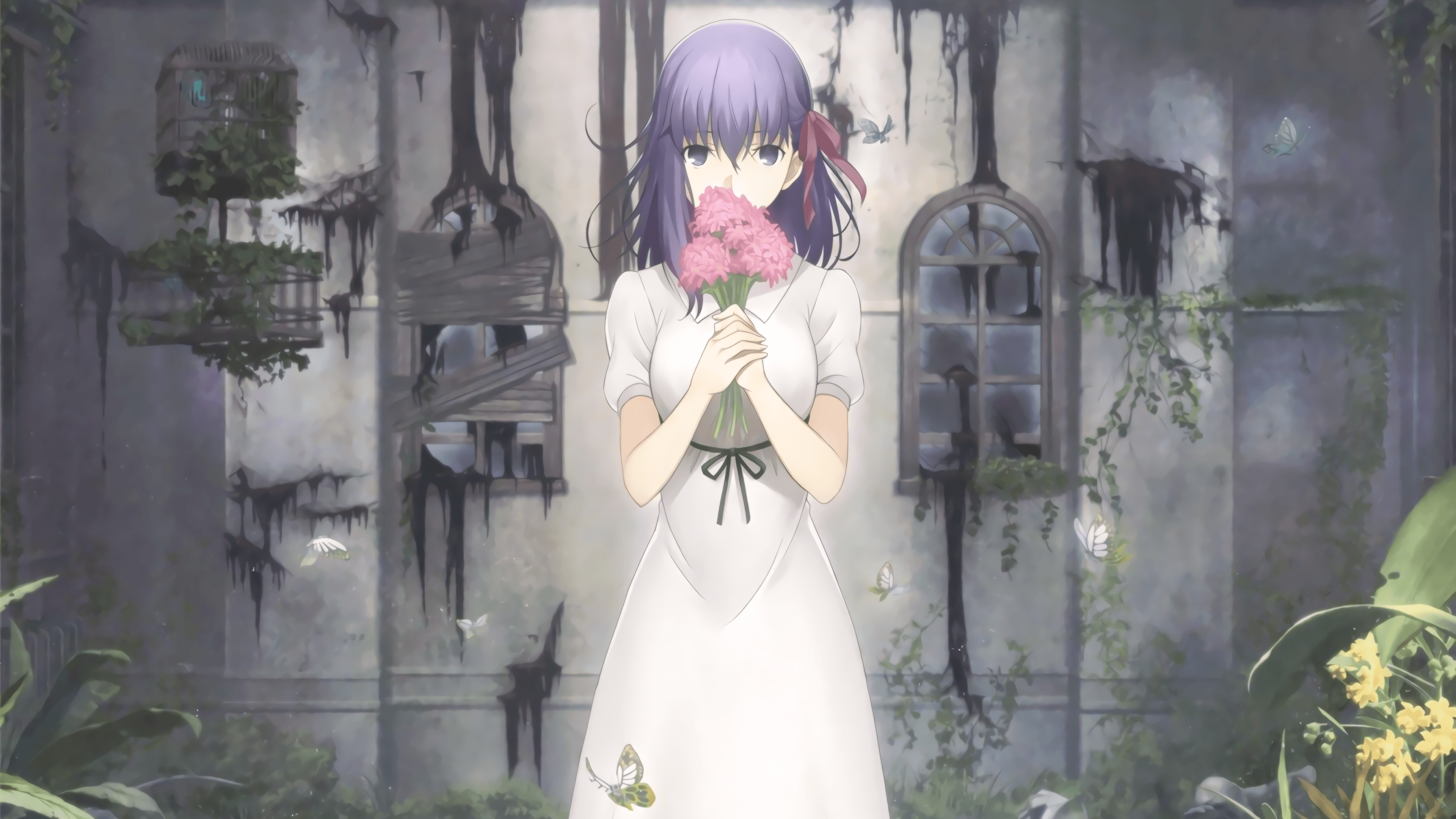 3840x2160 Sakura Matou Key Visual [Heaven's Feel] () (more, Desktop