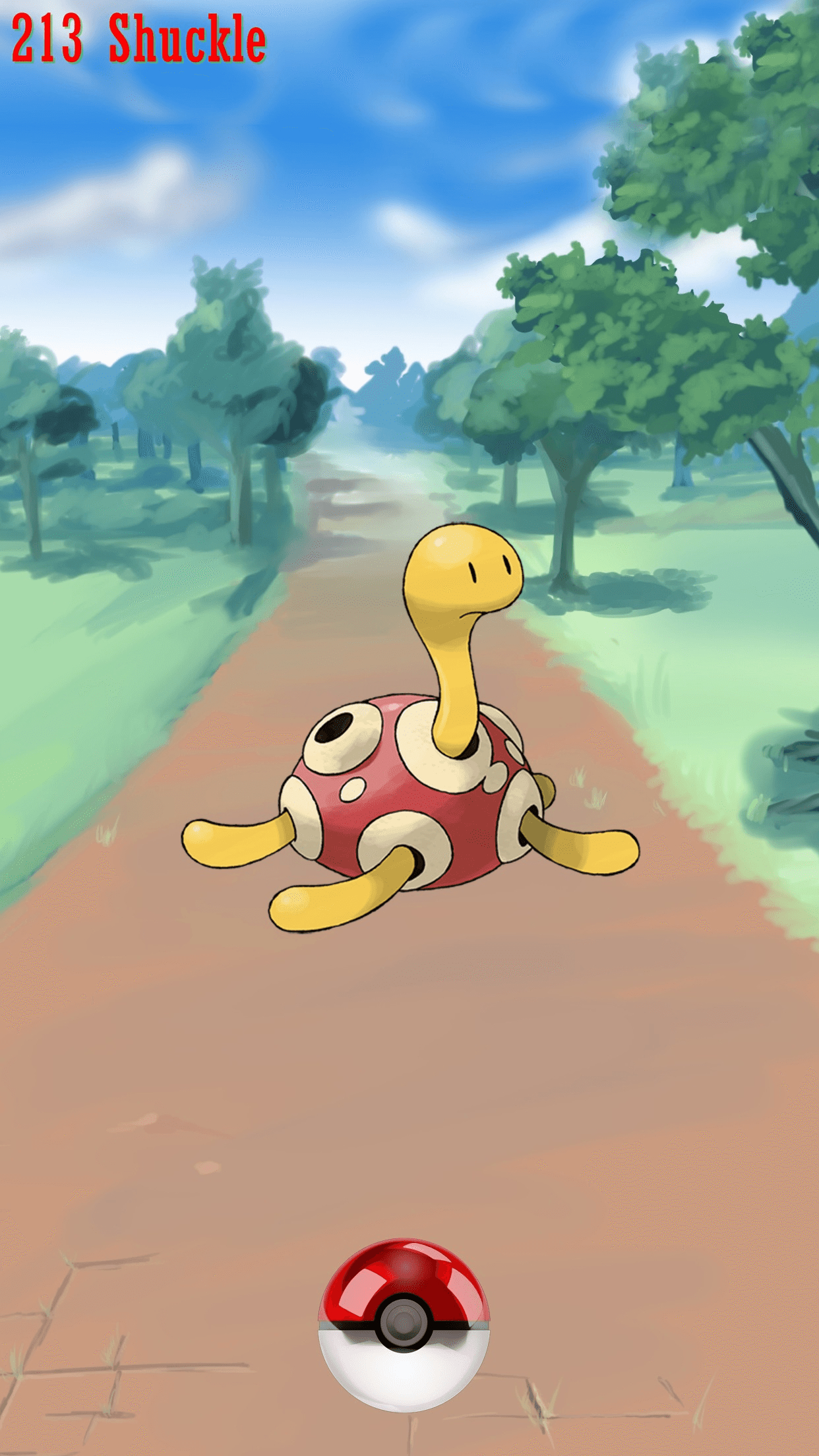 1250x2210 Street Pokeball Shuckle, Phone