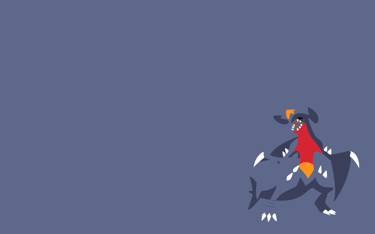 1280x800 My first vector wallpaper, featuring Garchomp, Desktop