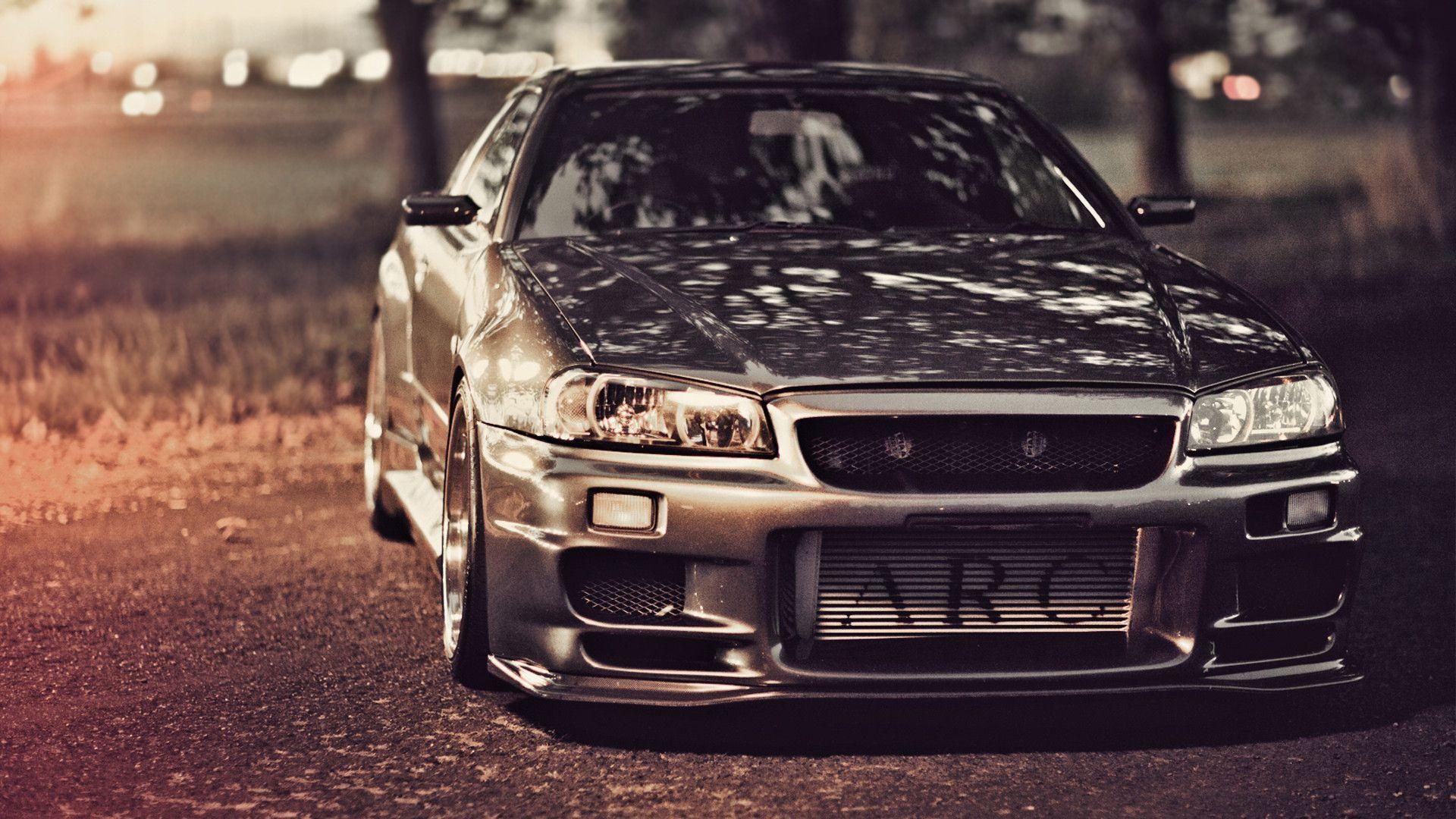 1920x1080 Wallpaper Nissan Skyline, Gt R, R34, Nissan, Tuning, Road, Sky, Desktop