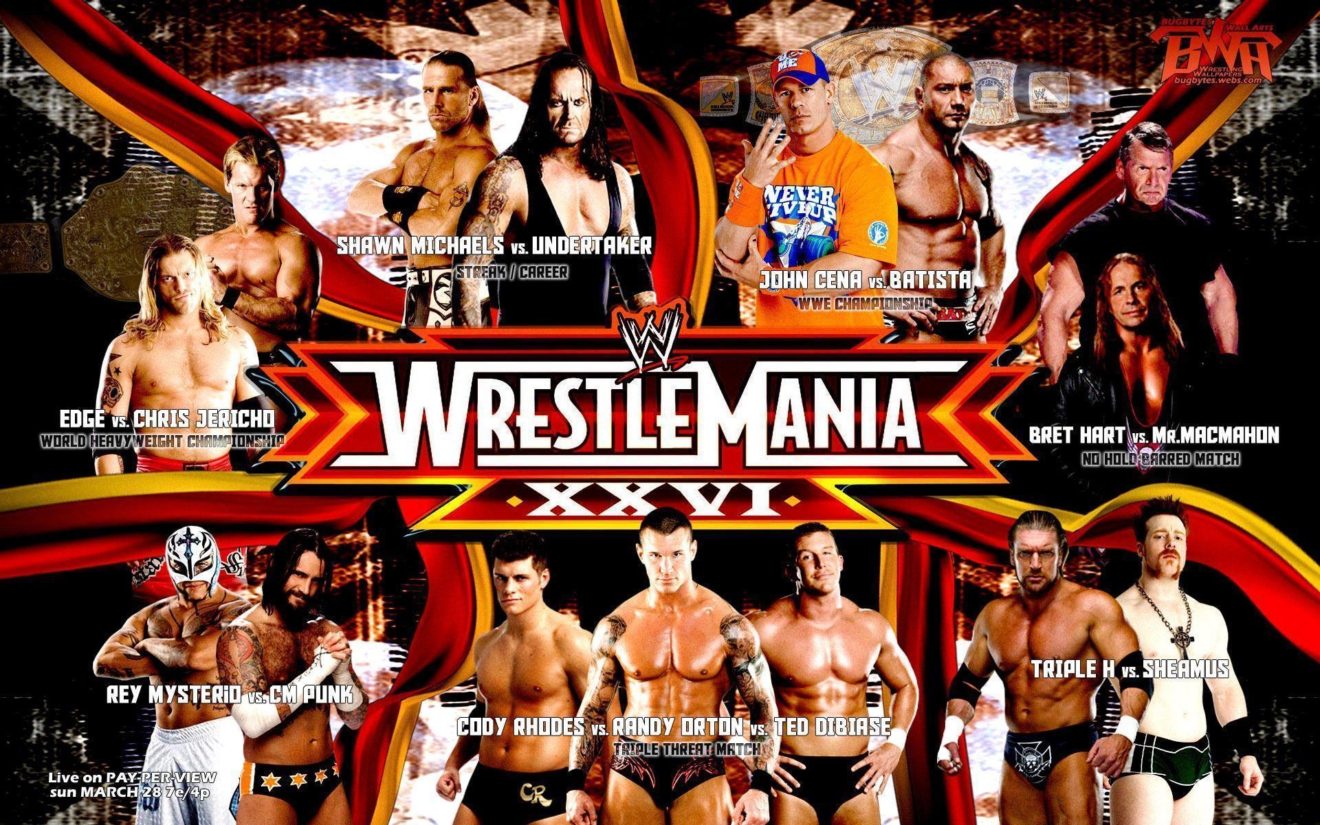 1920x1200 WWE Wrestlemania wrestling wrestle poster posters wallpaper, Desktop