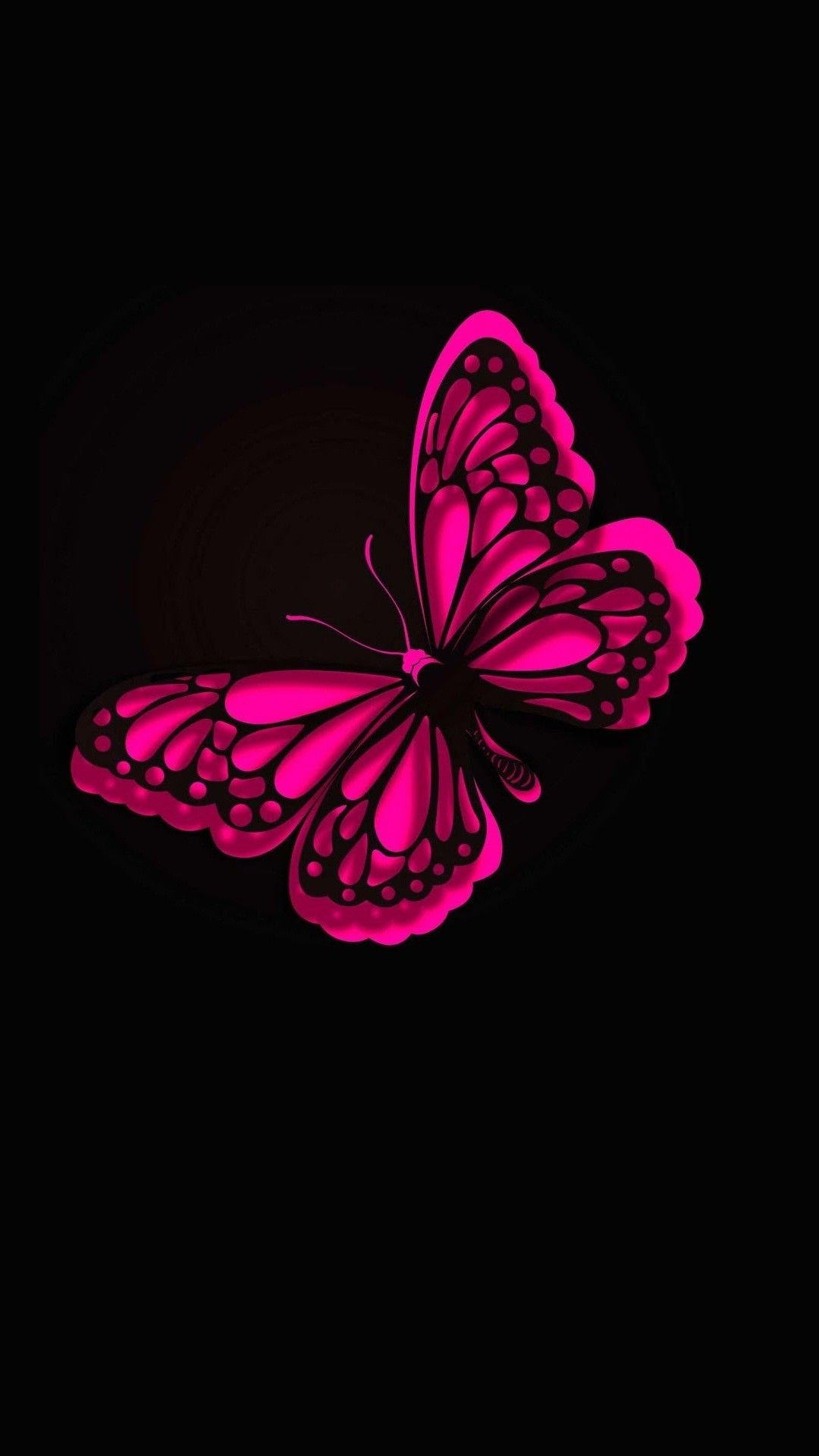 1080x1920 iPhone Wallpaper HD Pink Butterfly Butterfly, Phone