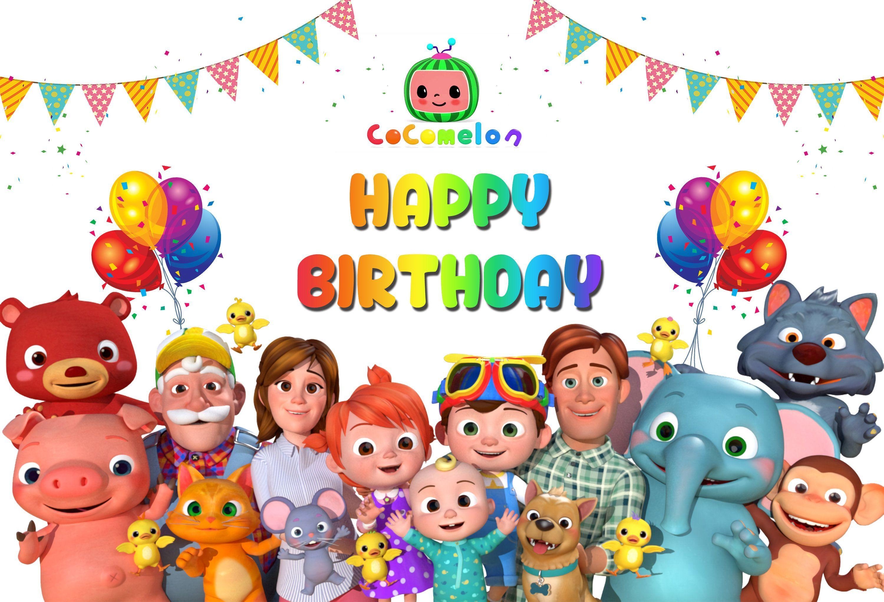 3000x2050 Cocomelon Happy Birthday Wallpaper Free Cocomelon Happy Birthday Background, Desktop