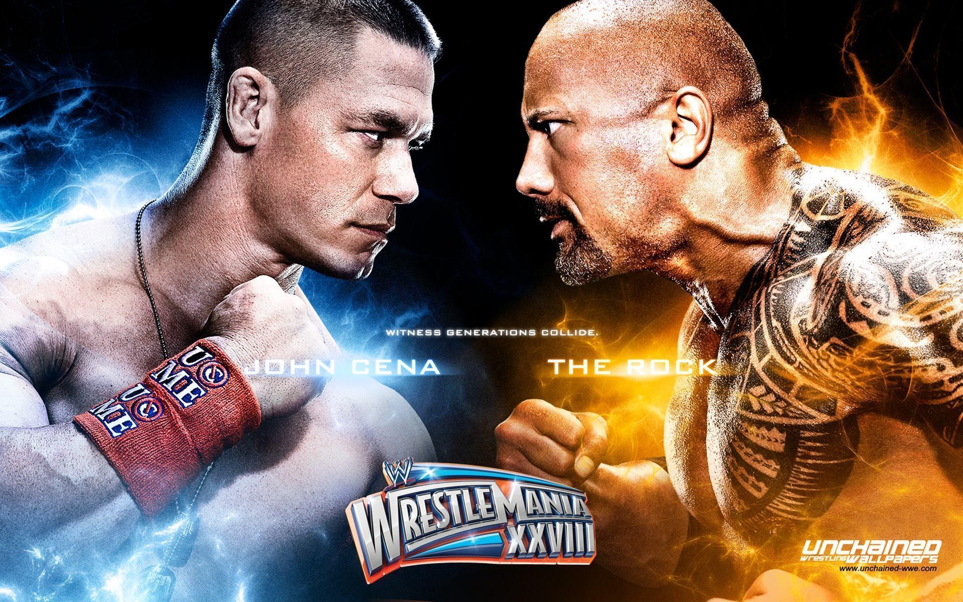 1920x1200 Unchained WWE Wrestling Wallpaper Rock vs John Cena HD Wallpaper, Desktop