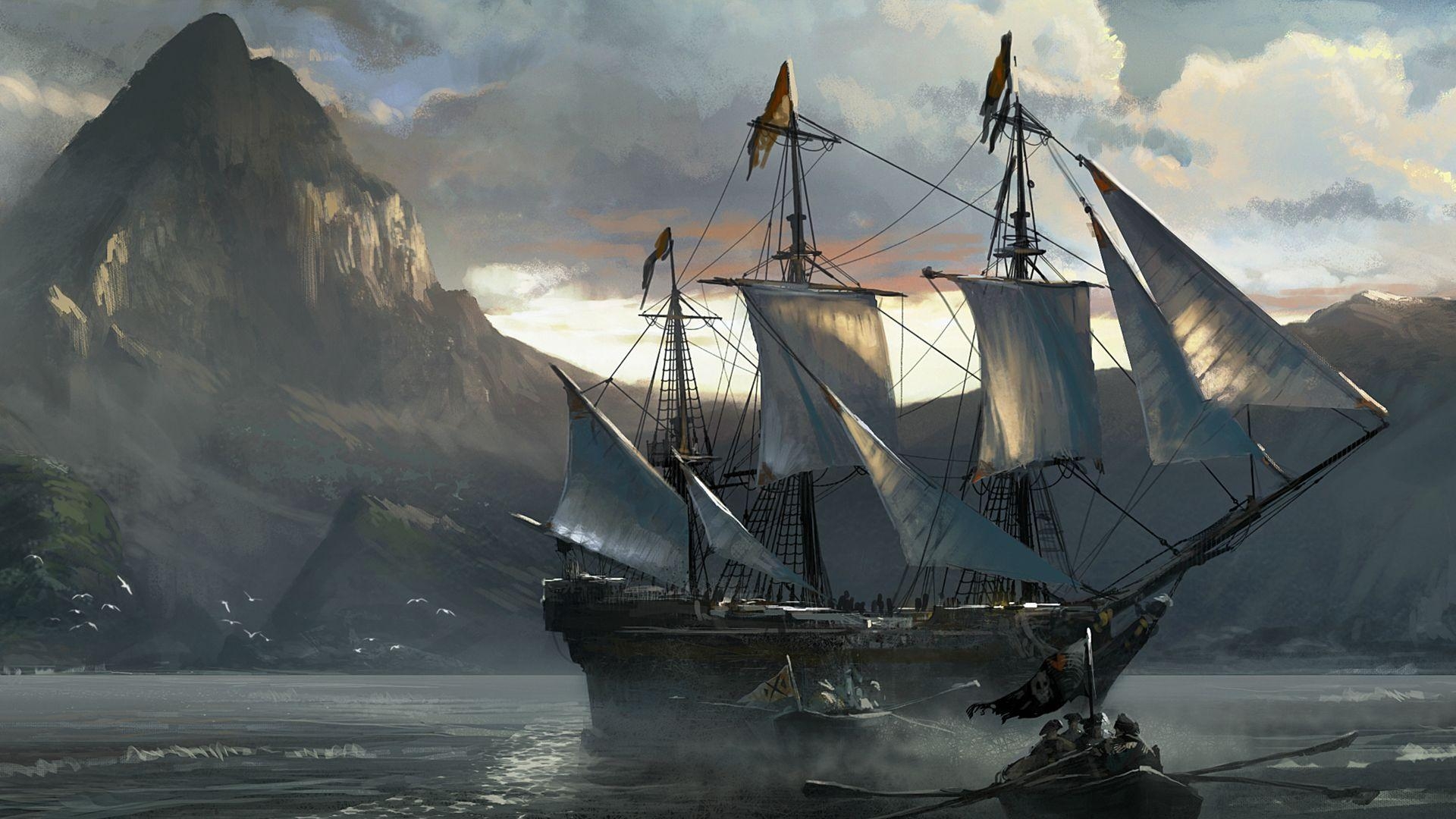 1920x1080 Sailing Ships HD Wallpaperx1080. Assassins, Desktop