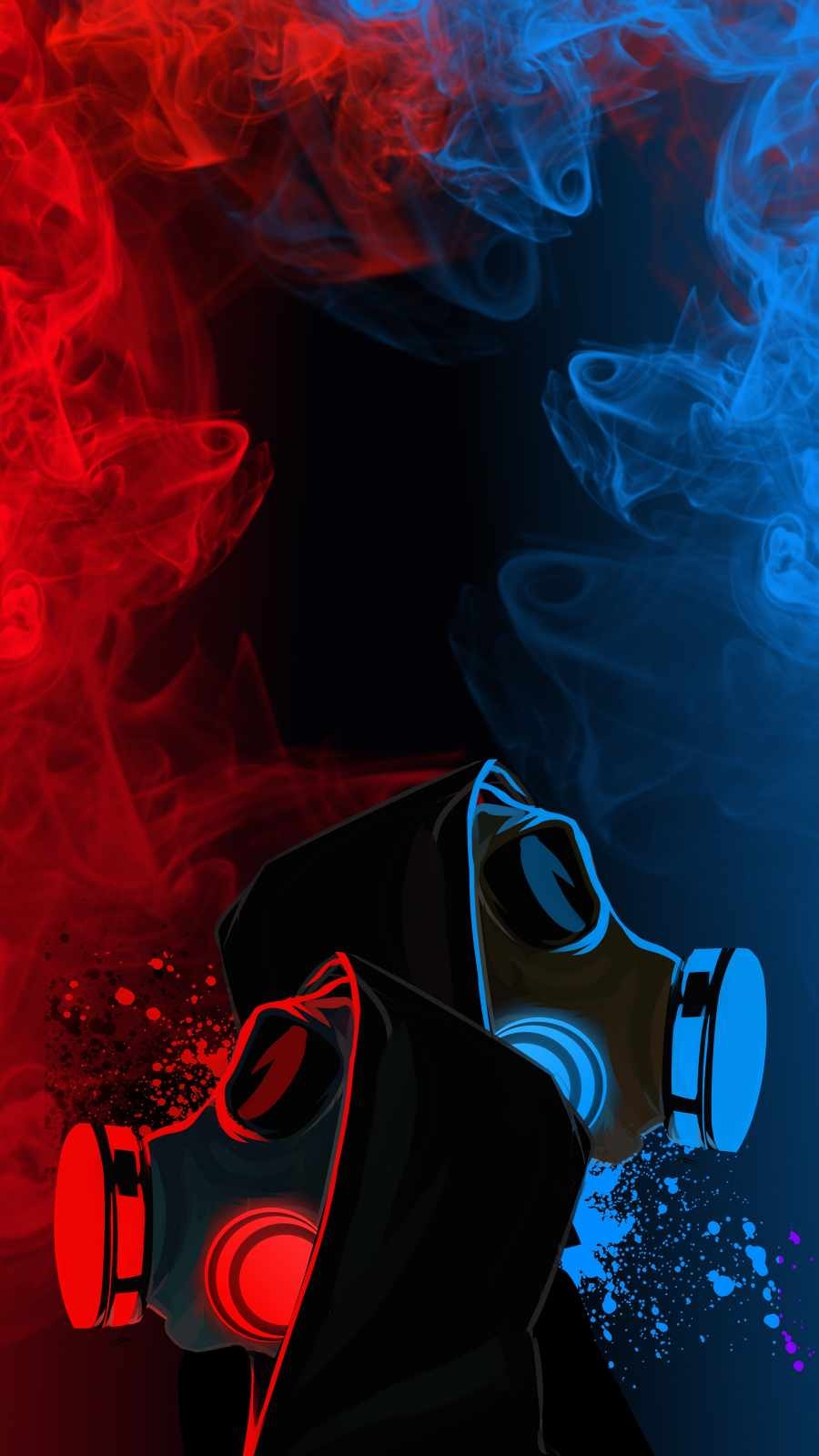 900x1600 Smoke Neon Mask Wallpaper, iPhone Wallpaper, Phone