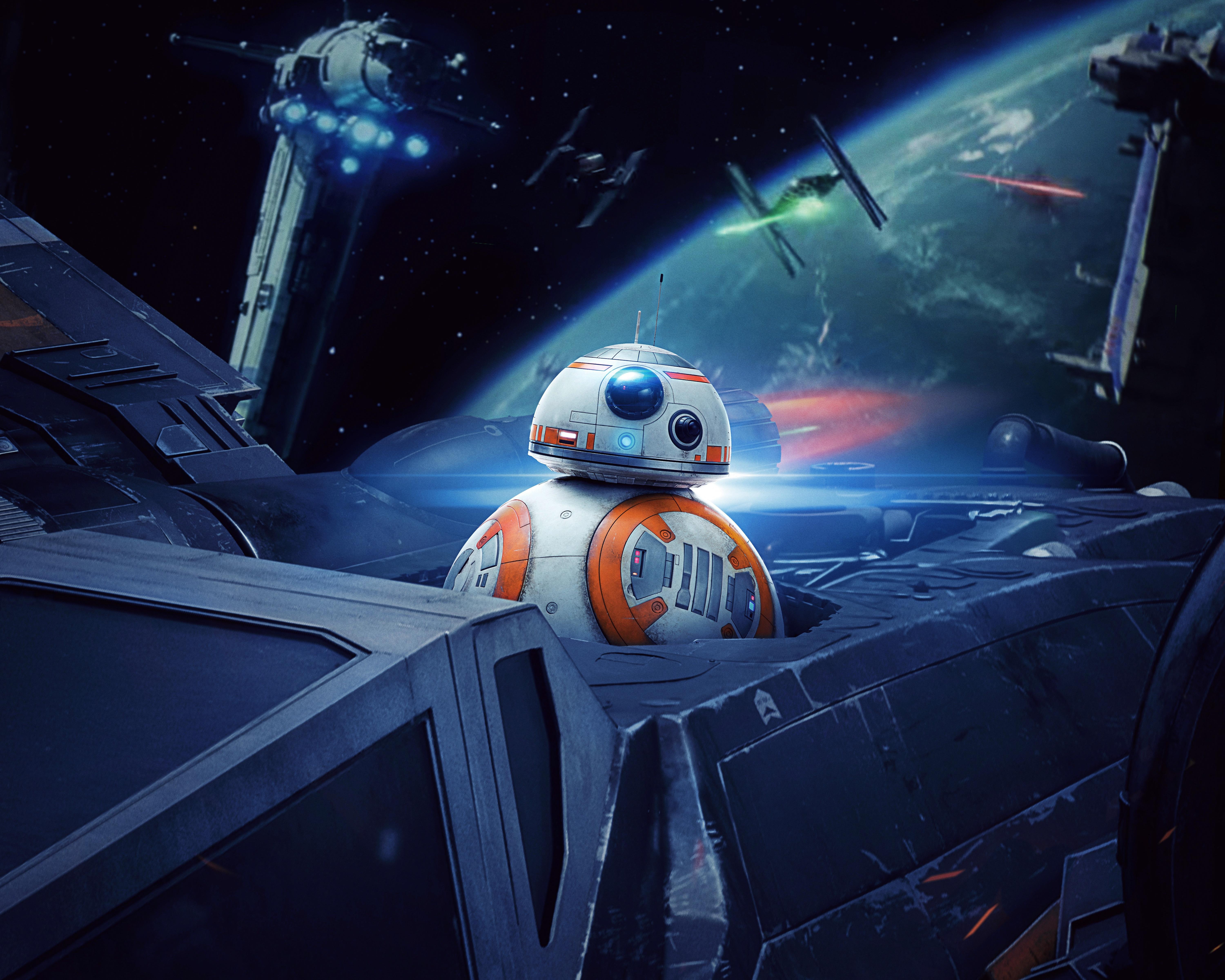 6000x4800 Star Wars, #futuristic, #TIE Fighter, #spaceship, #X Wing, #BB 8, Desktop