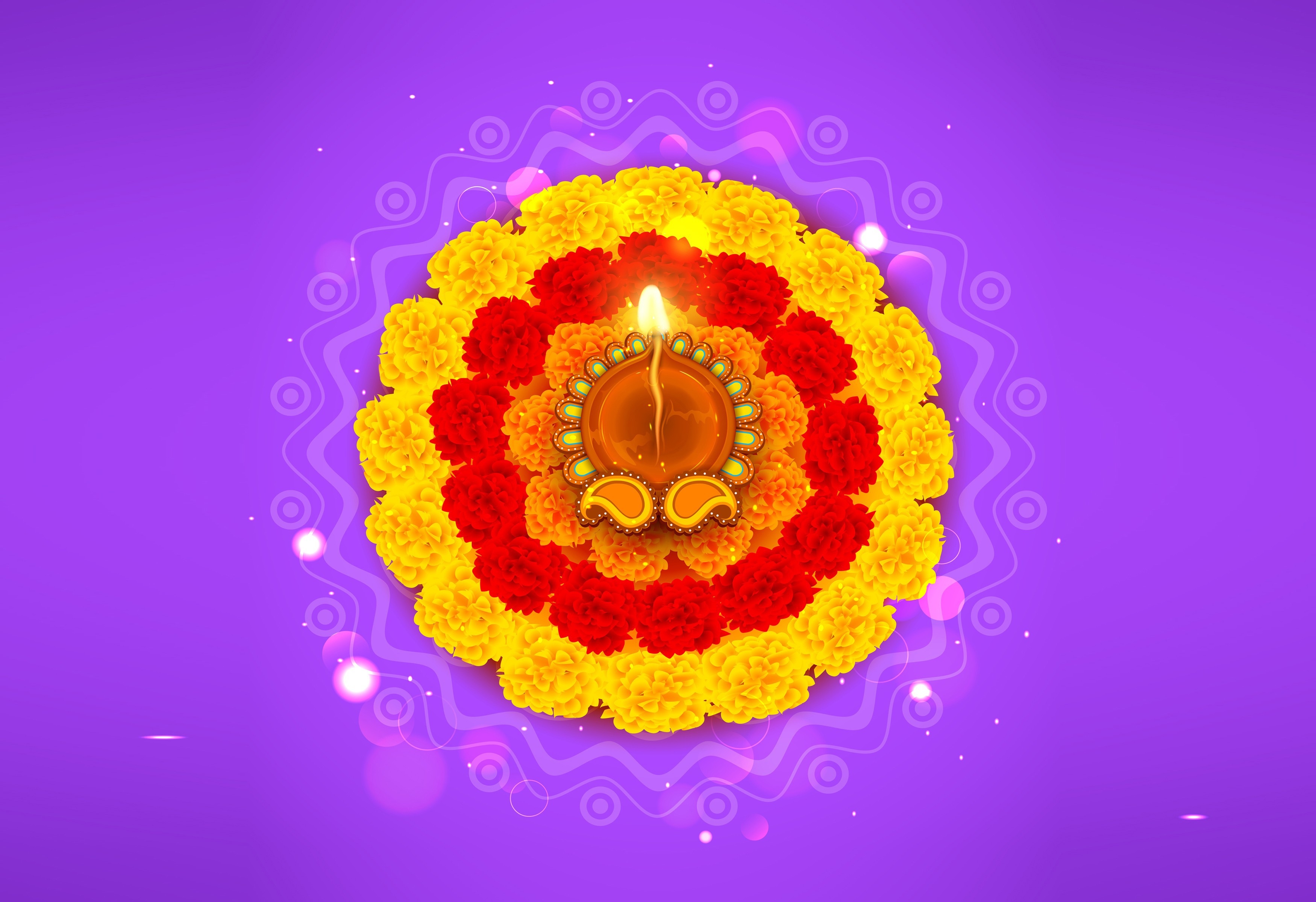 3500x2400 K, #Indian Festivals, #Festival of Lights, #Diwali. Mocah HD Wallpaper, Desktop