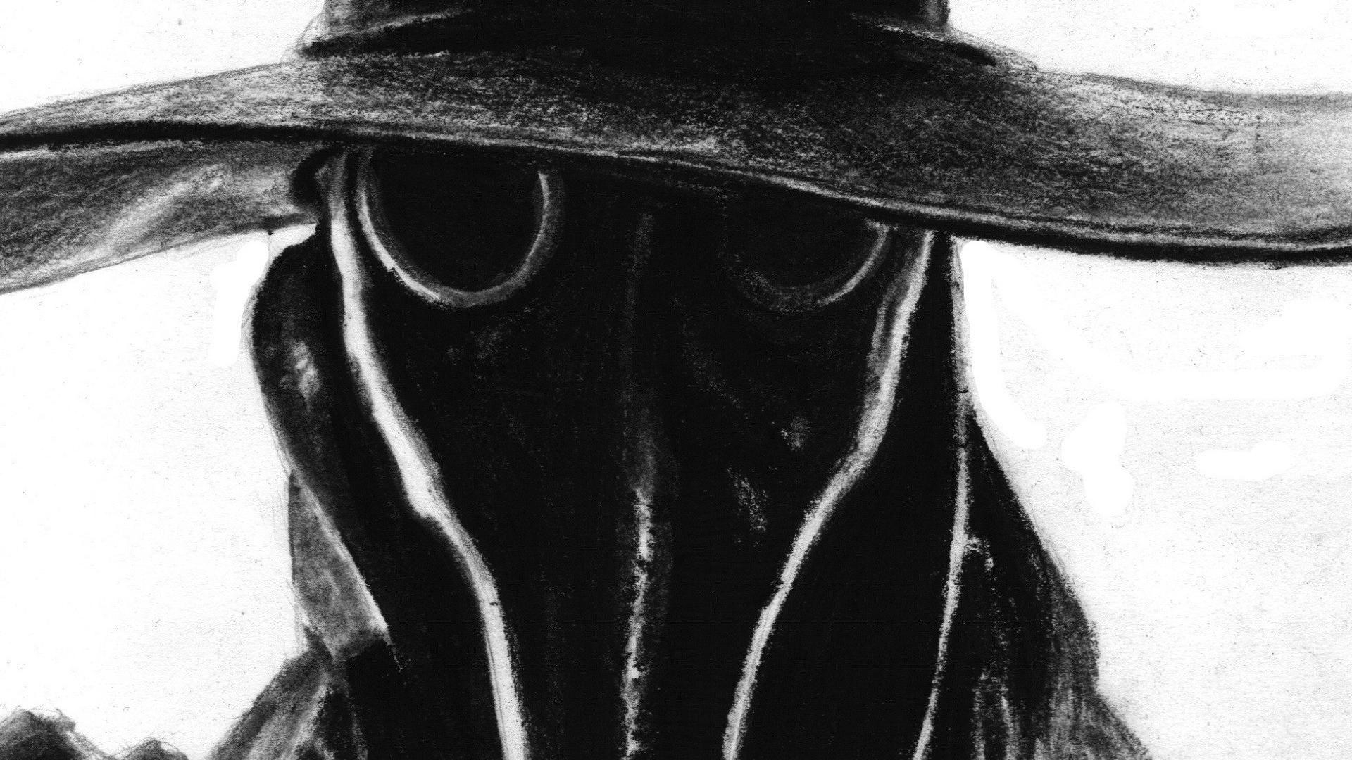 1920x1080 Plague doctor gray wallpaper, Desktop