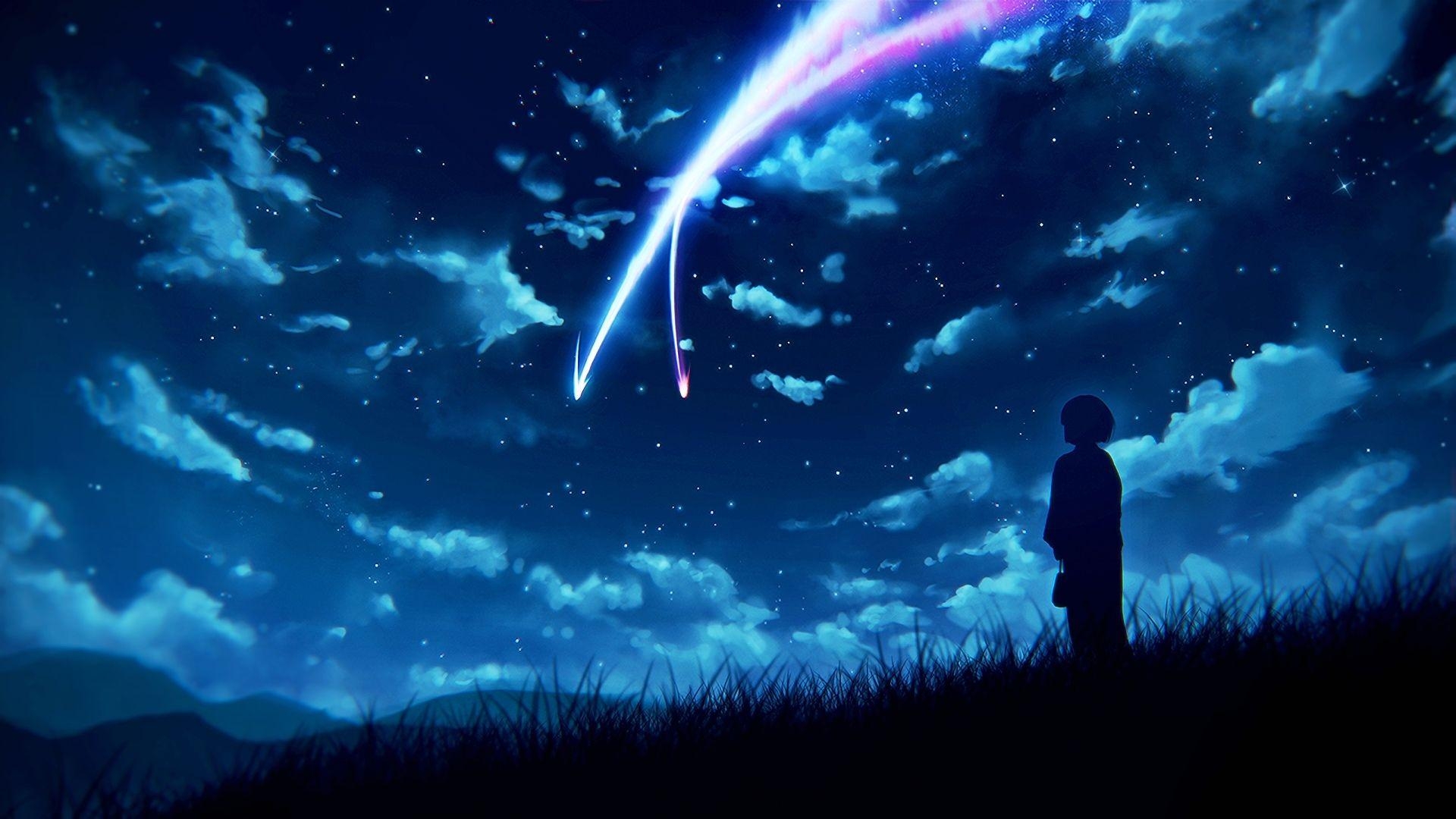 1920x1080 Anime Your Name. Mitsuha Miyamizu Kimi No Na Wa. Wallpaper. Kimi, Desktop