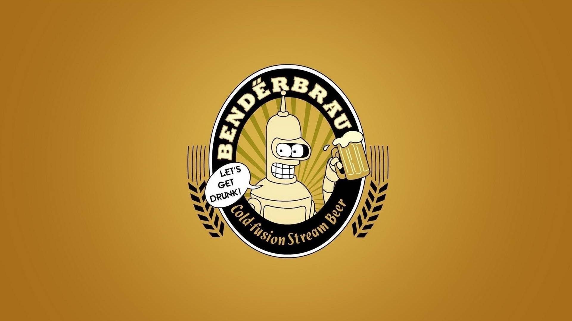 1920x1080 Beers Futurama Bender Minimalistic Funny  Futurama Bender, Desktop