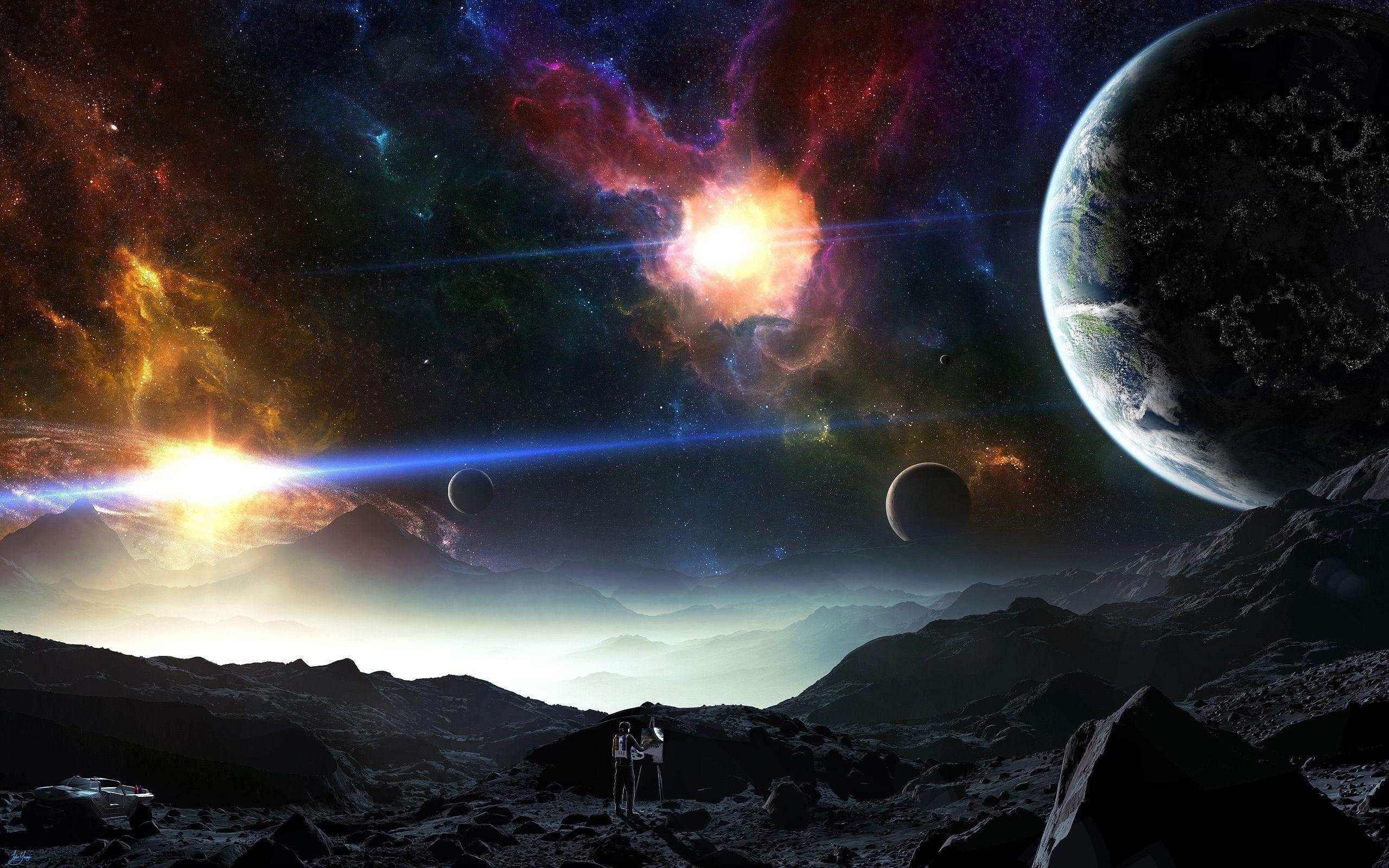 2560x1600 planets. Space Planets Art Wallpaper Picture Photo Image, Desktop