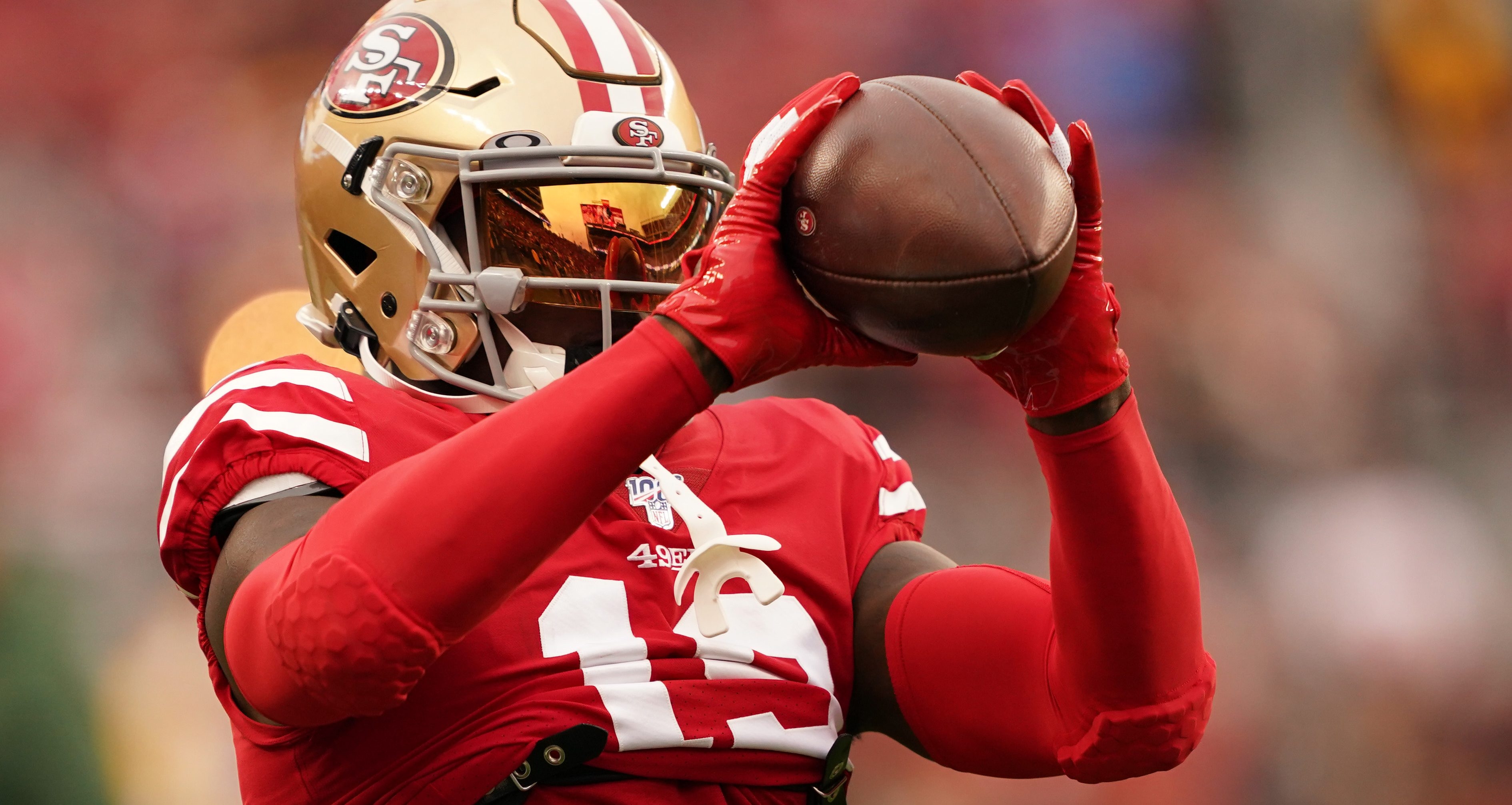 3780x2020 49ers' Deebo Samuel Shows Off Hands During Injury Drills, Desktop