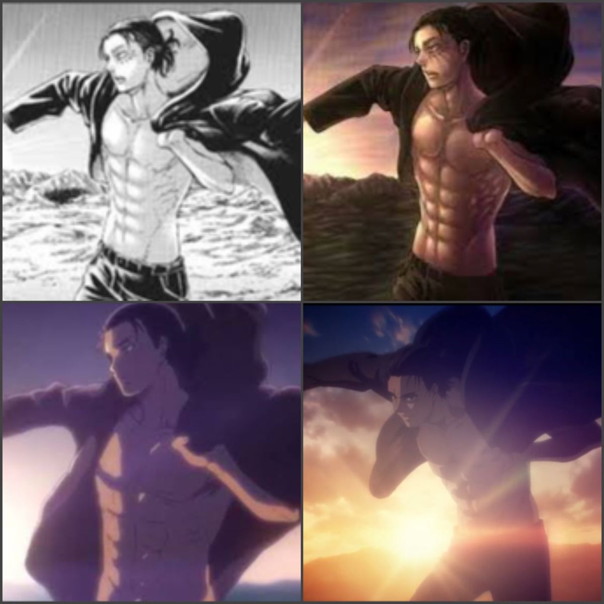 1200x1200 eren yeager jacket scene. Manga vs anime, Manga, Attack on titan, Phone