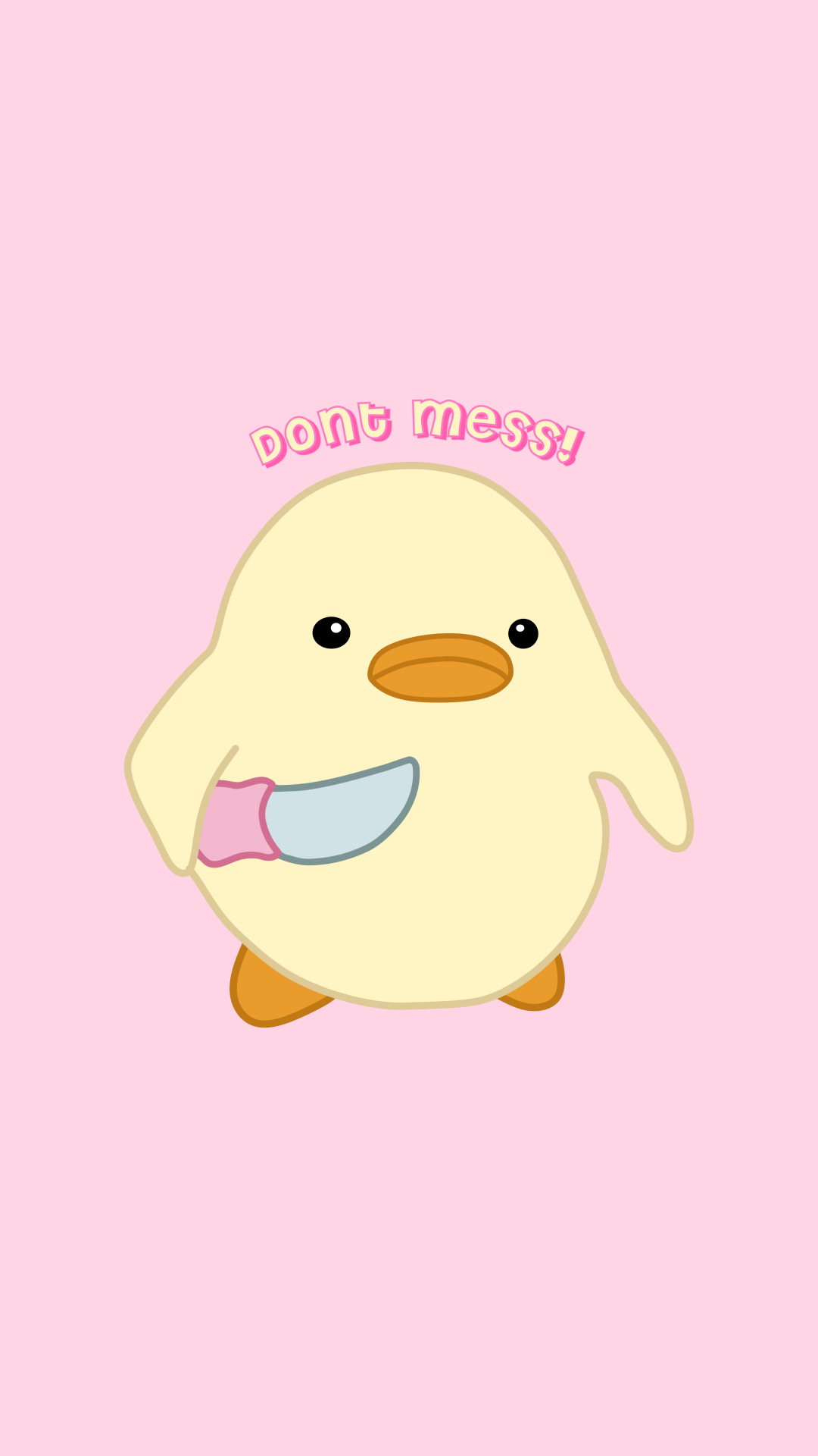 1080x1920 Duck with Knife mess! iPhone Case by zizouuu. Duck wallpaper, Funny phone wallpaper, iPhone wallpaper kawaii, Phone