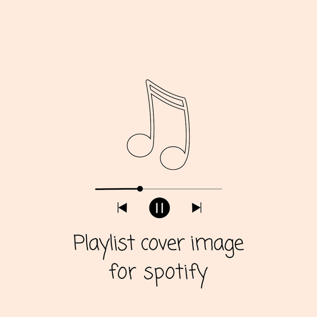 1080x1080 Download Beige Spotify Playlist Cover Illustration Wallpaper, Phone