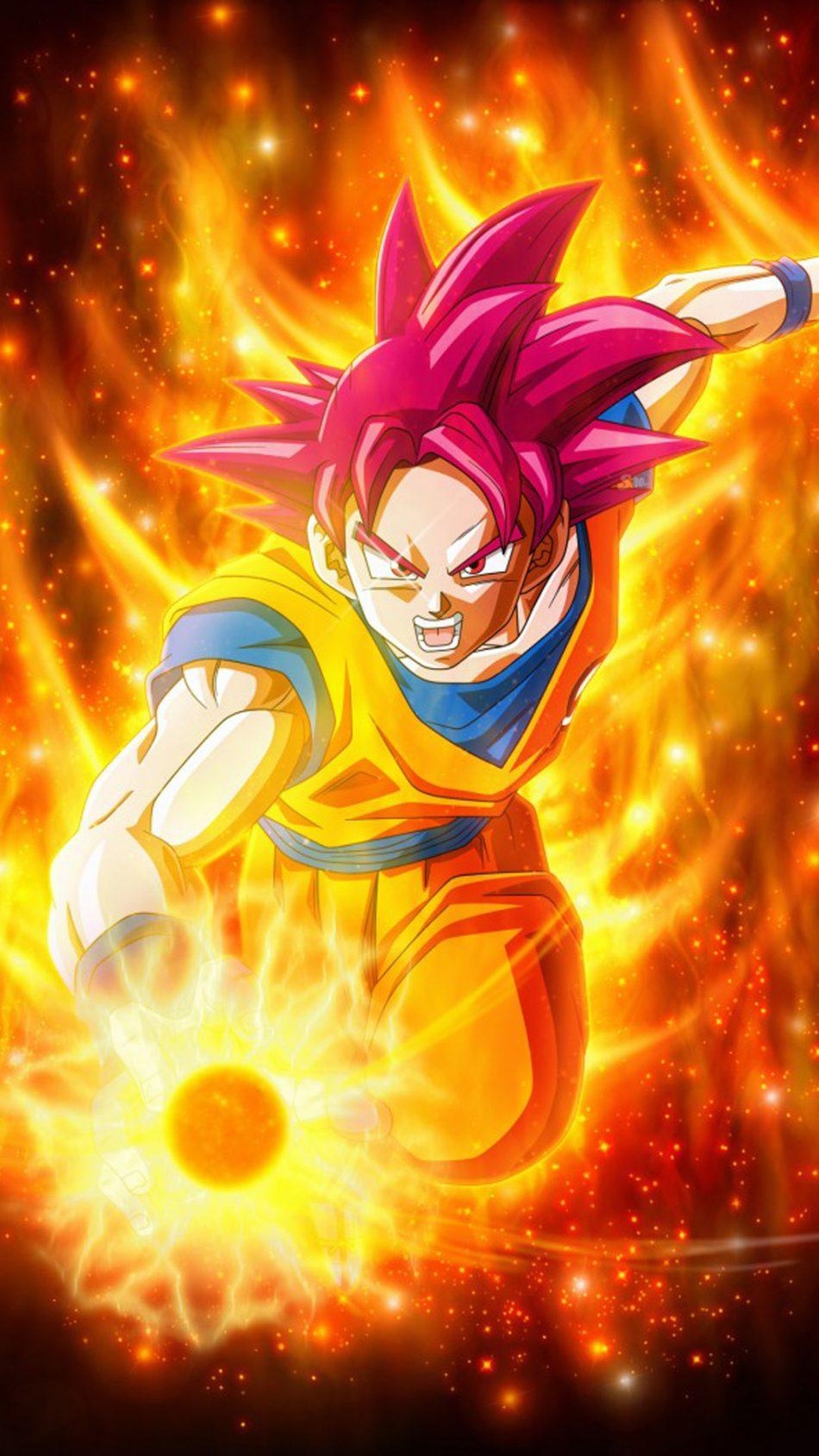 950x1690 Free download Download Super Saiyan God In Dragon Ball Super Pure, Phone