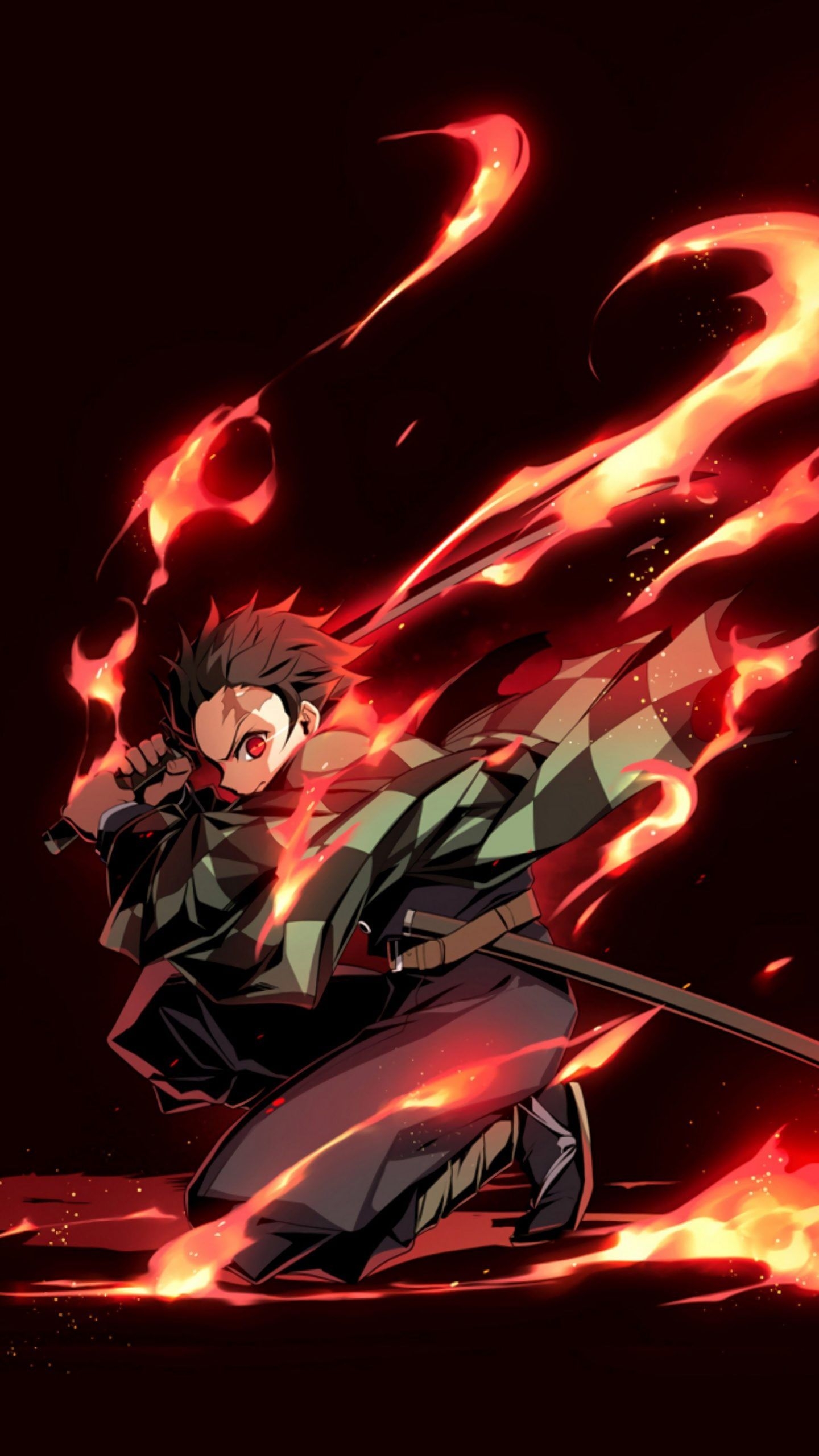 1440x2560 Tanjiro Kamado Wallpaper. demon slayer wallpaper iphone, Phone