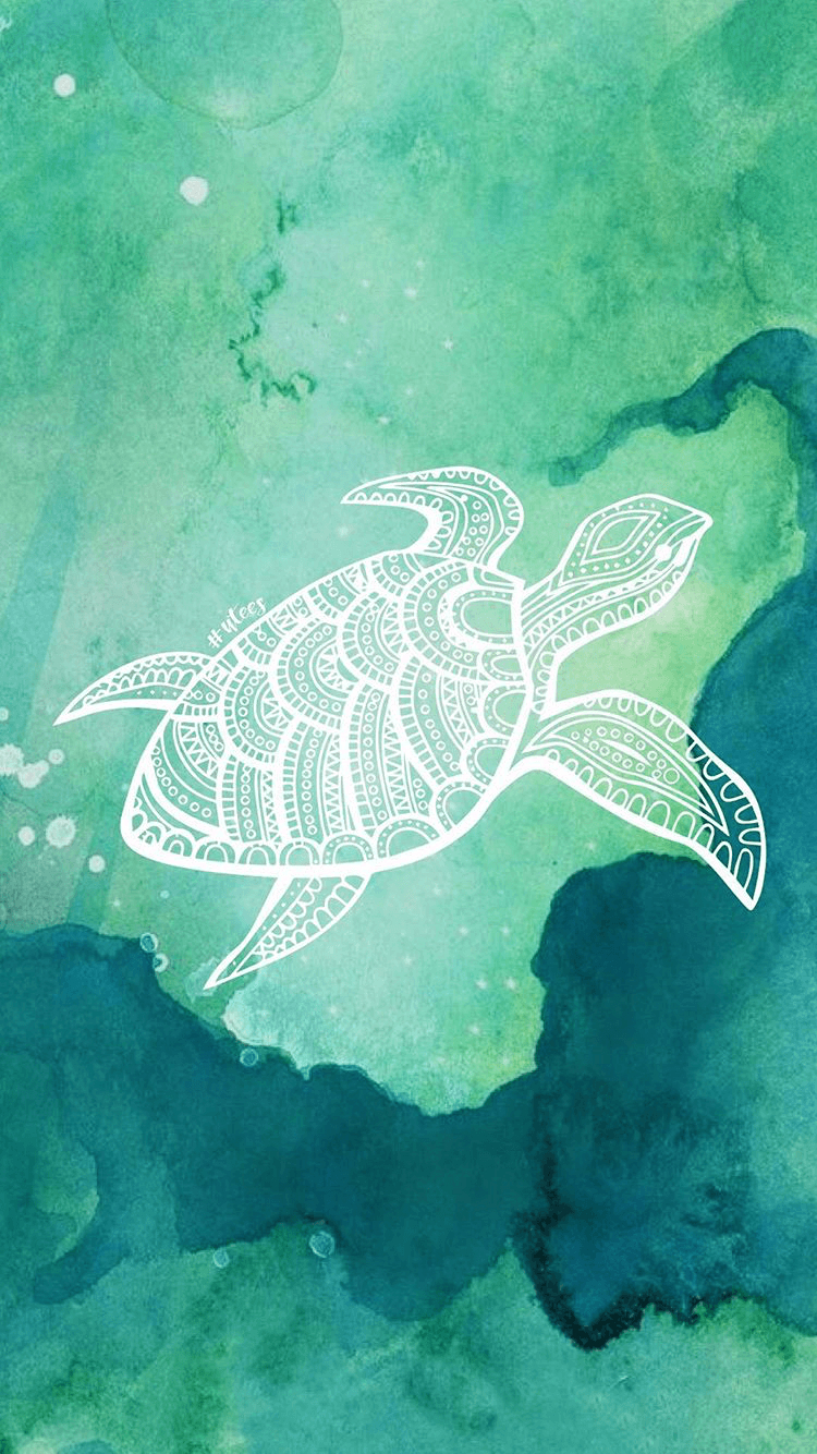 750x1340 Turtle Love Wallpaper Background I Made by University Tees Design, Phone