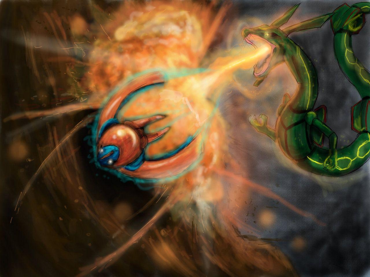 1280x960 Rayquaza VS Deoxys, Desktop