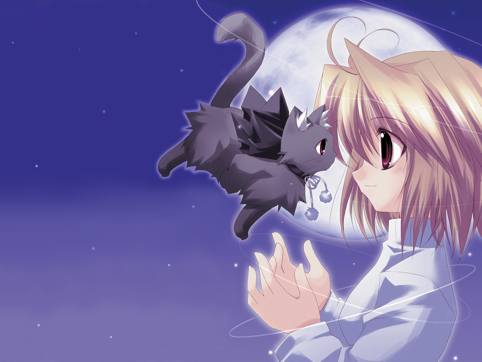 1600x1200 Cute Anime Cat Wallpaper Wallpaper Anime, Desktop