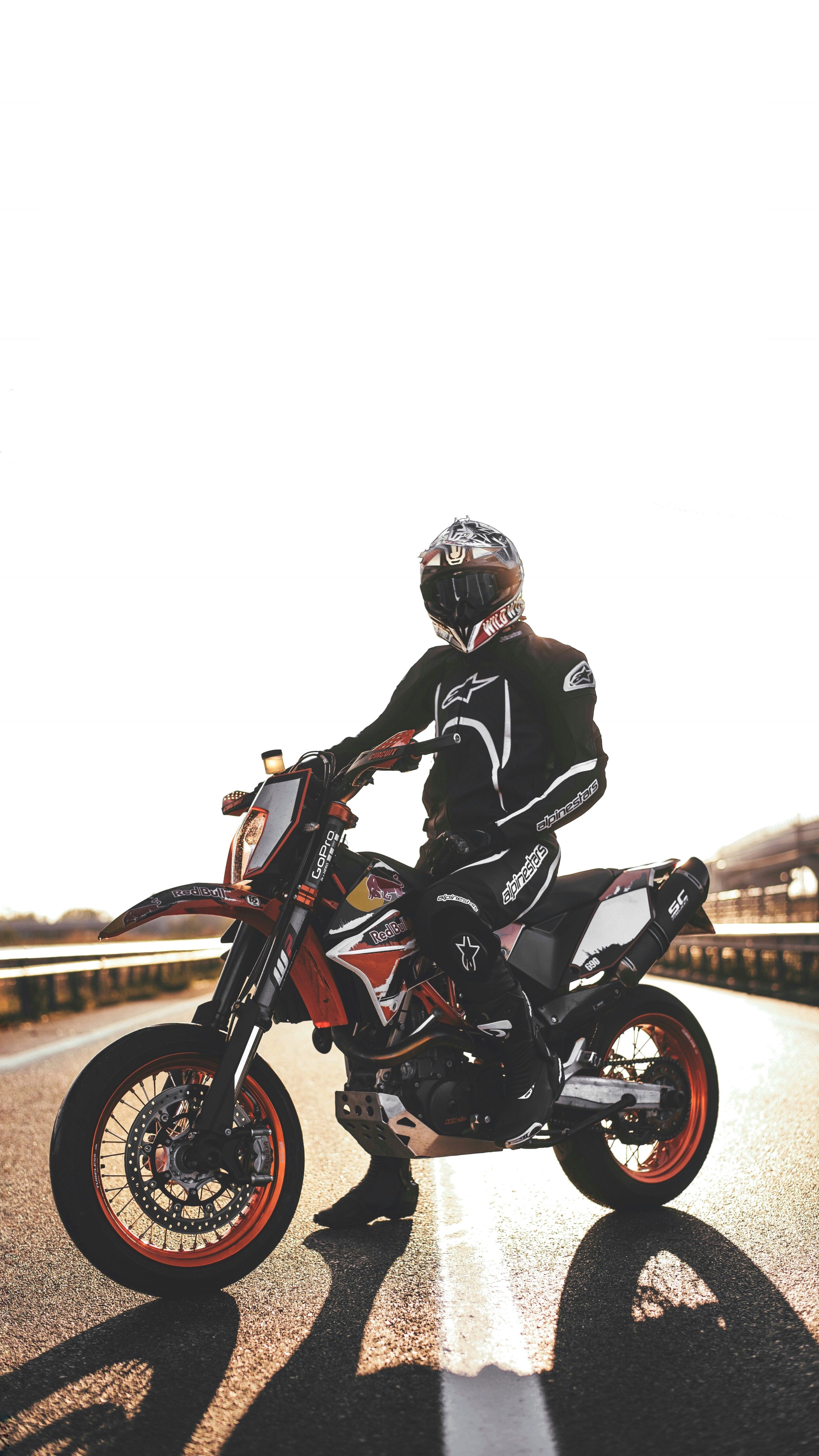 3190x5670 Wallpaper, motorcyclist, motorcycle, helmet, Phone