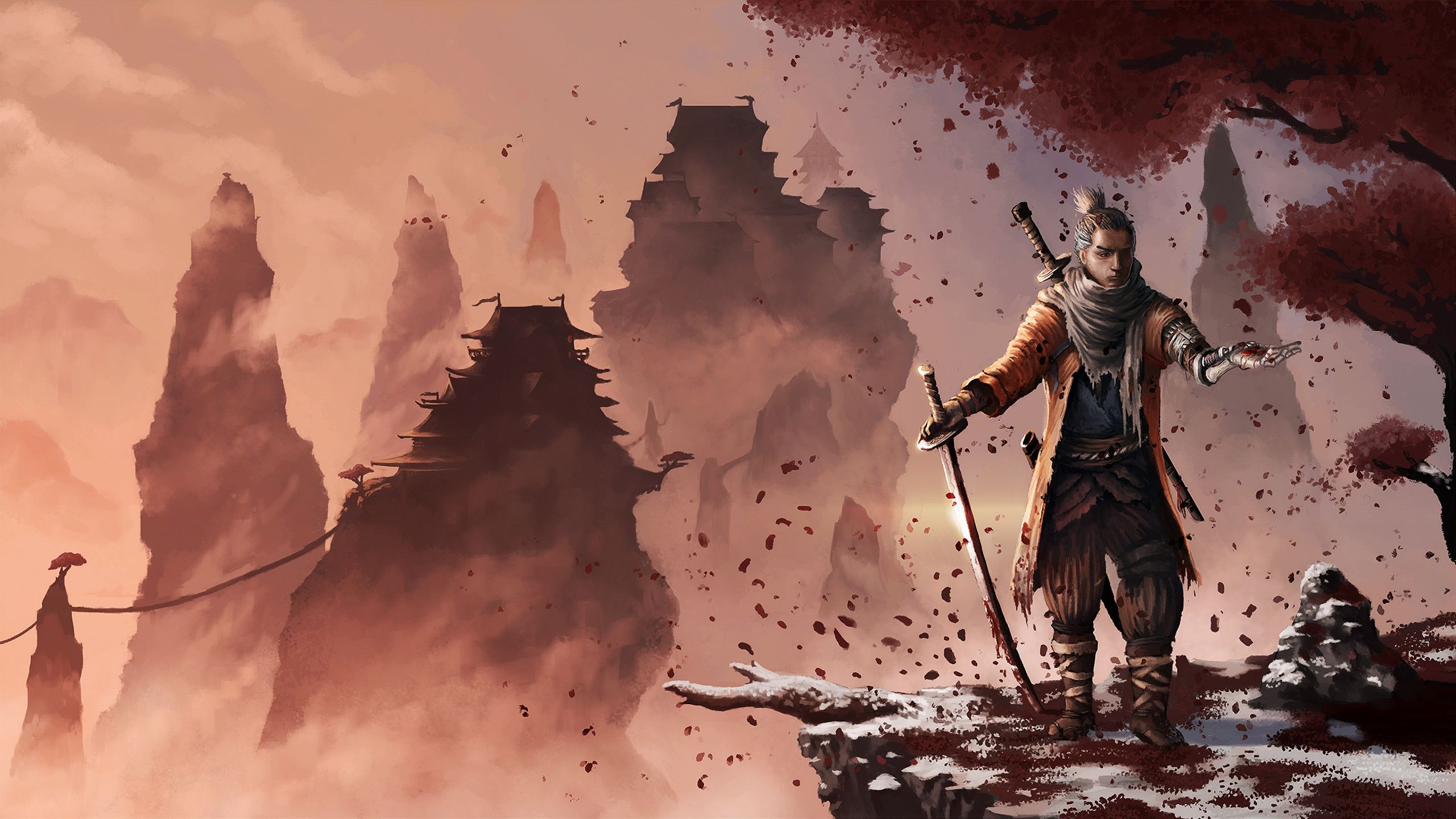 2560x1440 Sekiro Shadows Die Twice Game FanArt 4k 1440P Resolution, Desktop