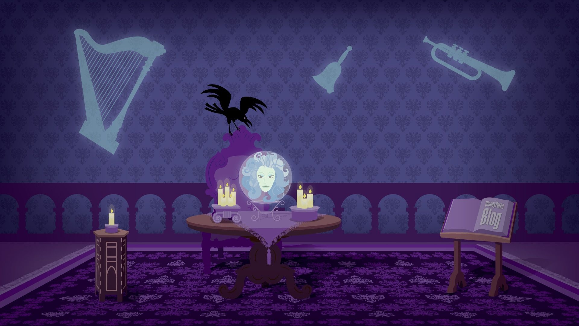 1920x1080 Madame Leota in the Haunted Mansion. Disney Parks Blog, Desktop