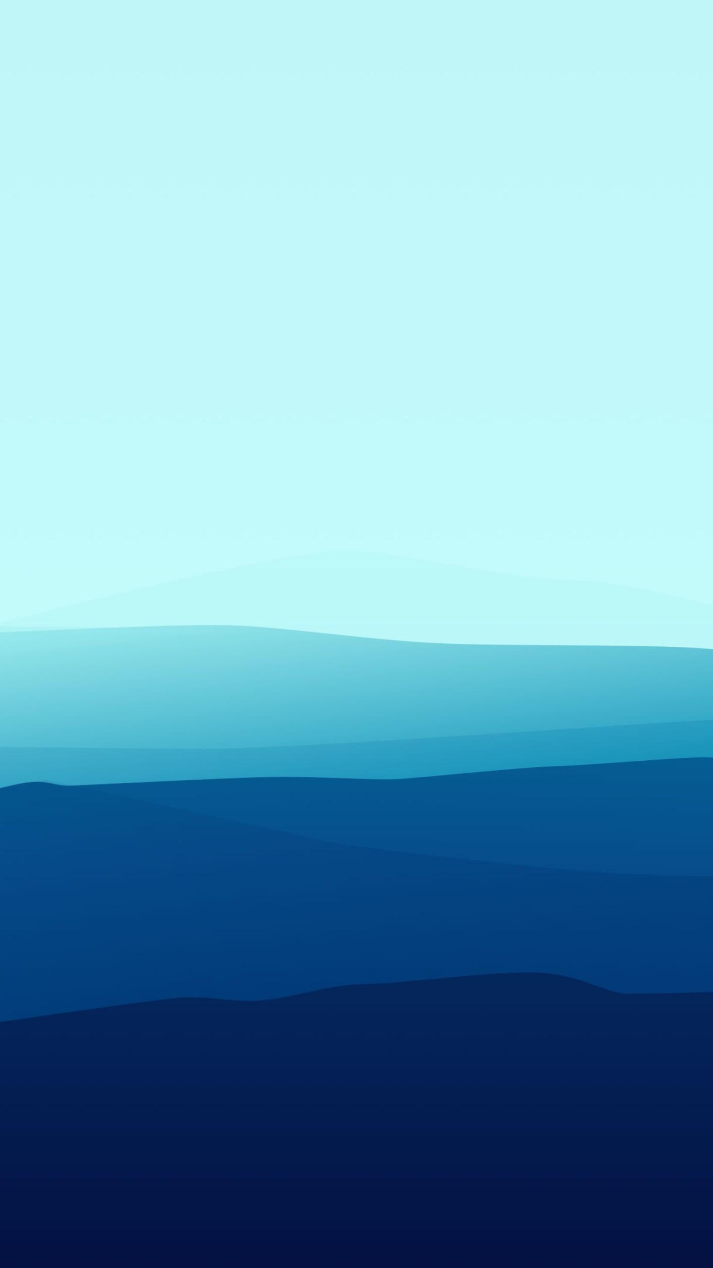 1440x2560 Wallpaper landscape, flat, 4k, 5k, fog, iphone wallpaper, forest, blue, OS, Phone