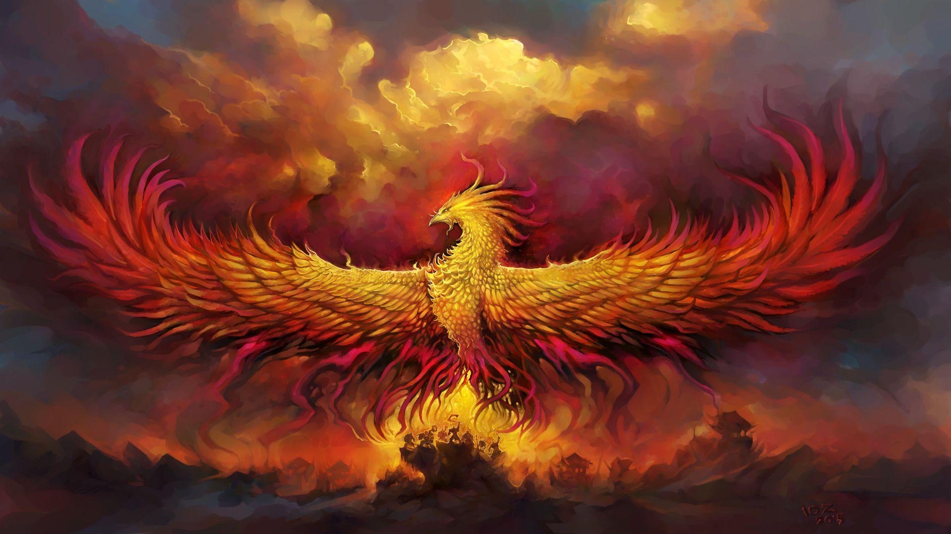 1920x1080 Fantasy Phoenix Artistic Bird Fire Wallpaper. Phoenix. Phoenix, Desktop