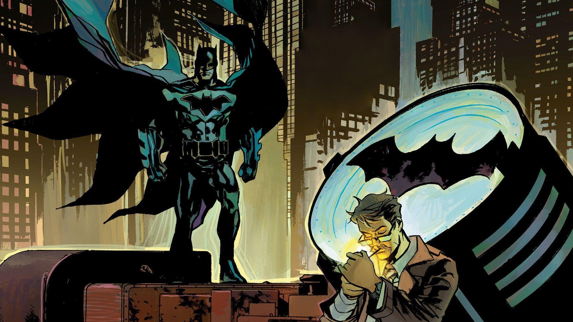 1920x1080 Comics Batman James Gordon DC Comics Detective (Comics) Comics Bat, Desktop