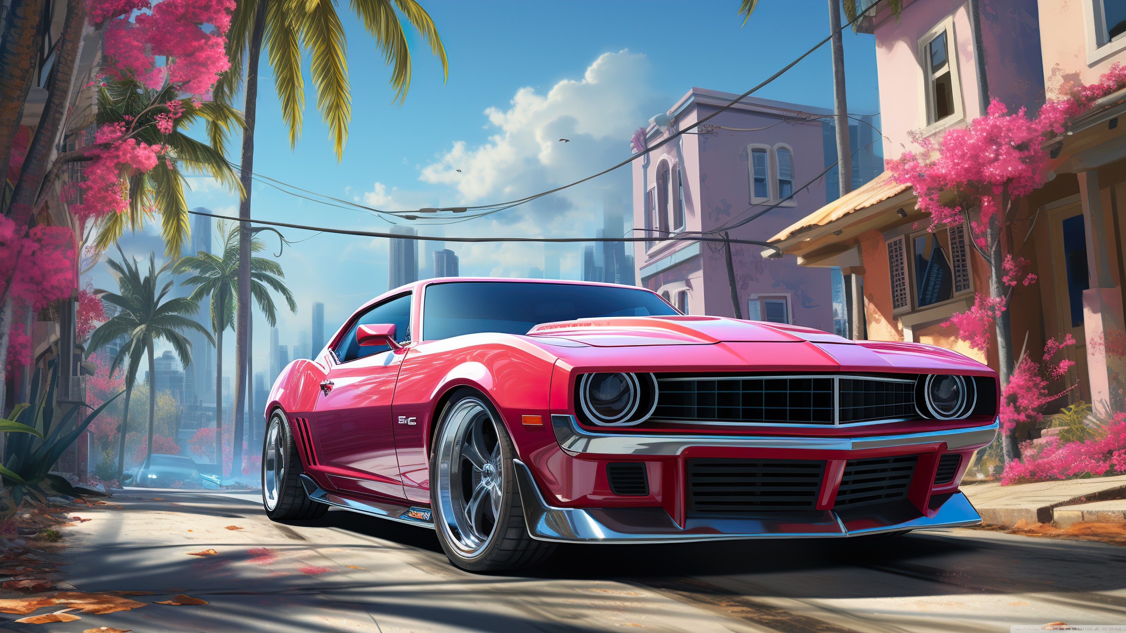 3840x2160 GTA VI Video Game, Muscle Car Ultra HD Desktop Background Wallpaper for 4K UHD TV, Widescreen & UltraWide Desktop & Laptop, Tablet, Desktop