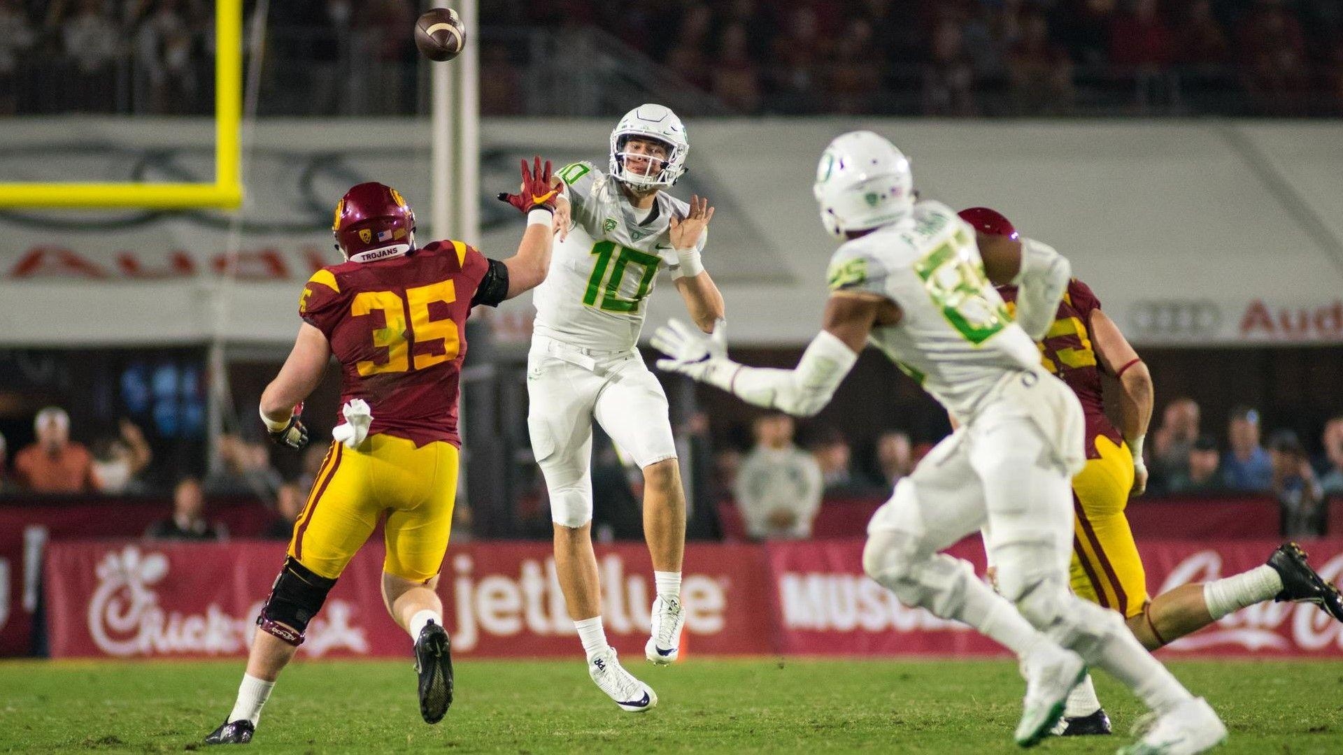 1920x1080 Ducks Lose At USC To Open November of Oregon Athletics, Desktop