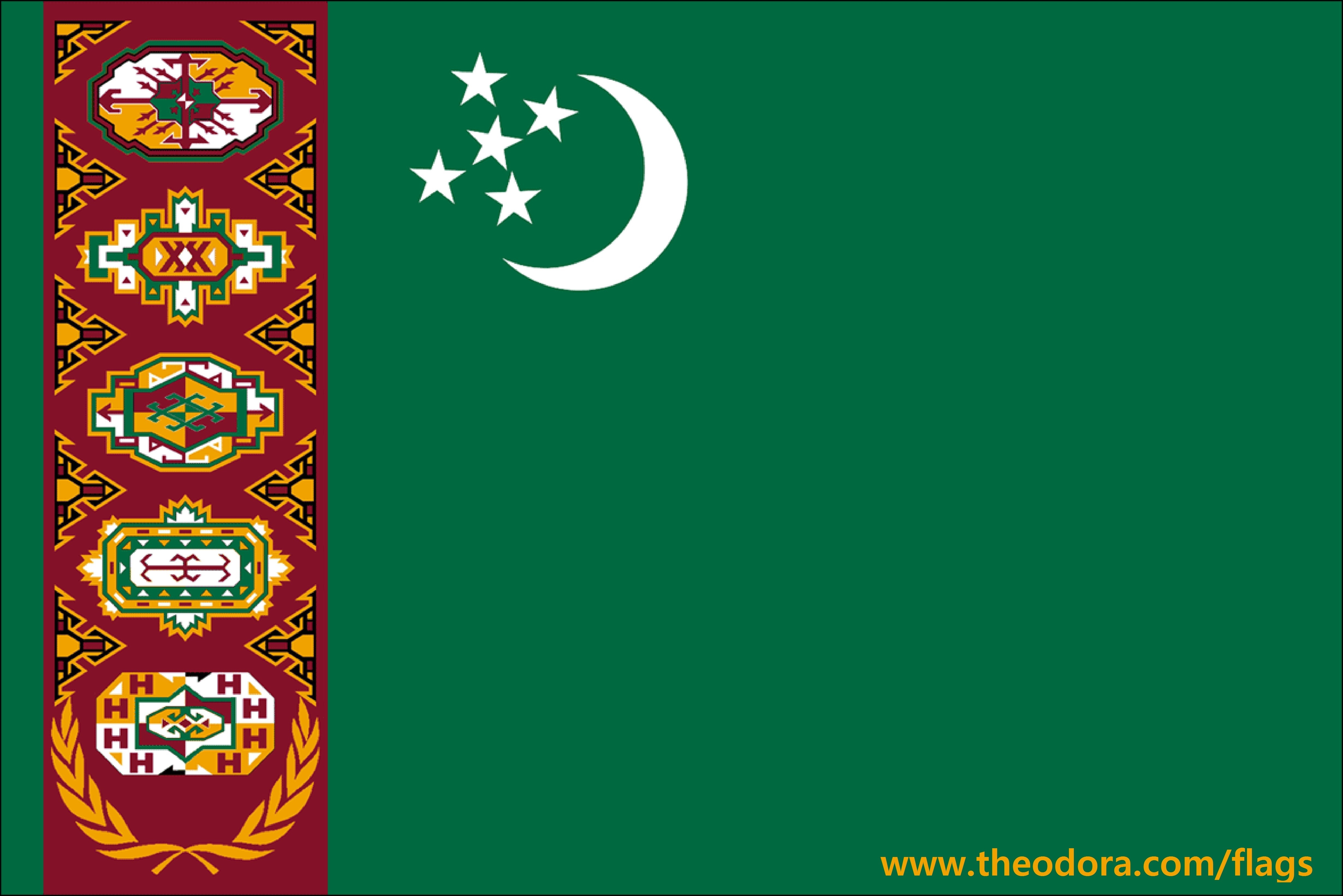 4930x3290 Turkmenistan Countries Flag Picture, Desktop