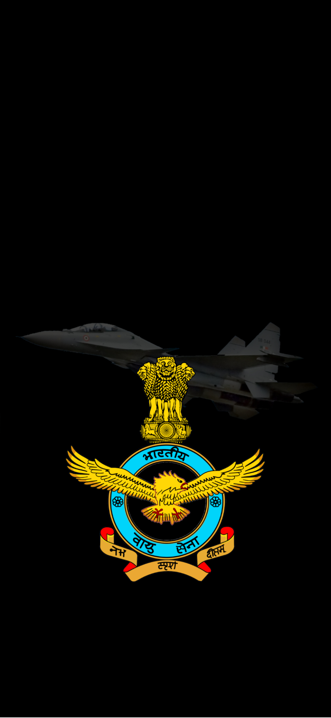 1080x2340 I Made An AMOLED Mobile Wallpaper Of IAF With SU 30MKI In, Phone