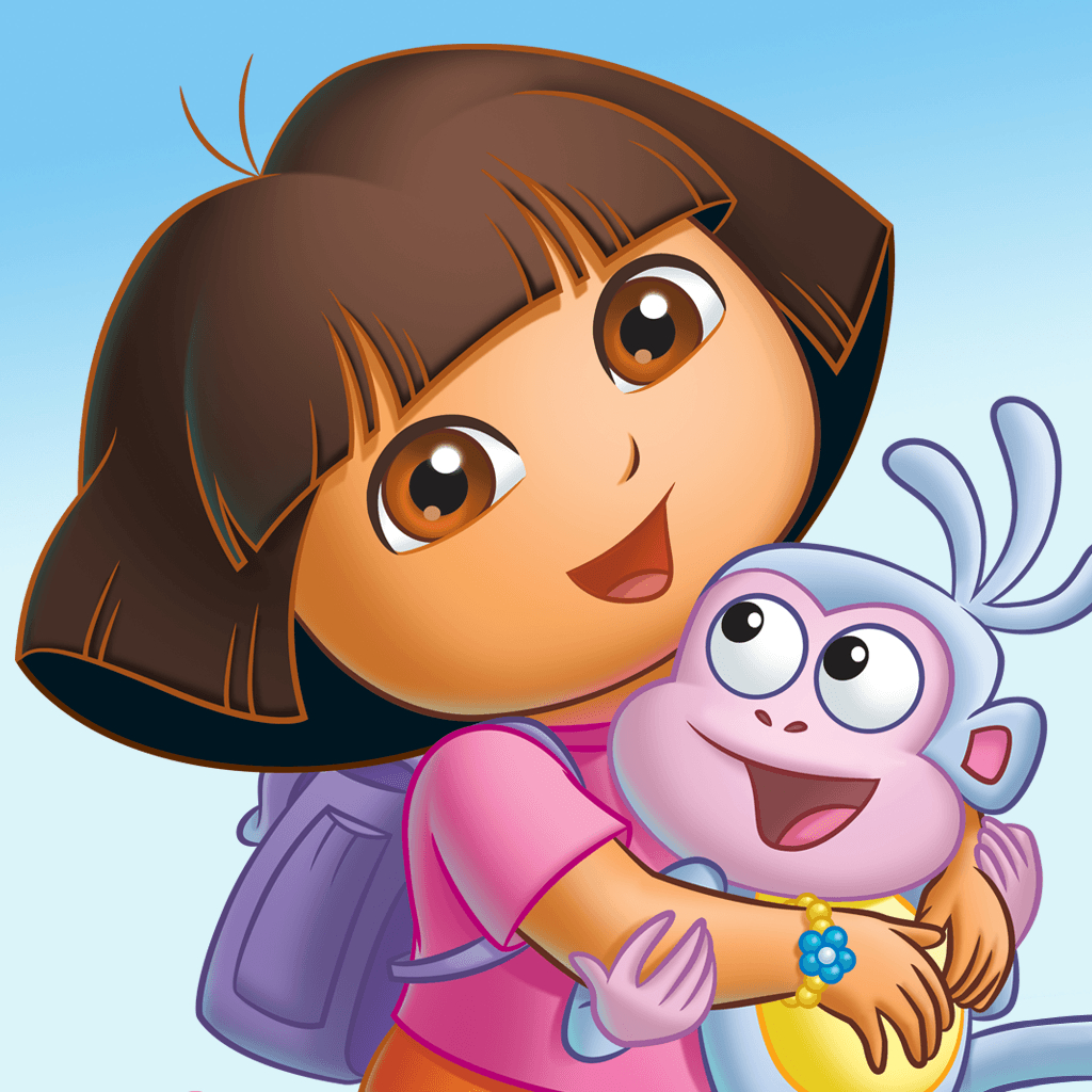 1030x1030 Boots and Dora in Dora the Explorer Series Free Wallpaper, Phone