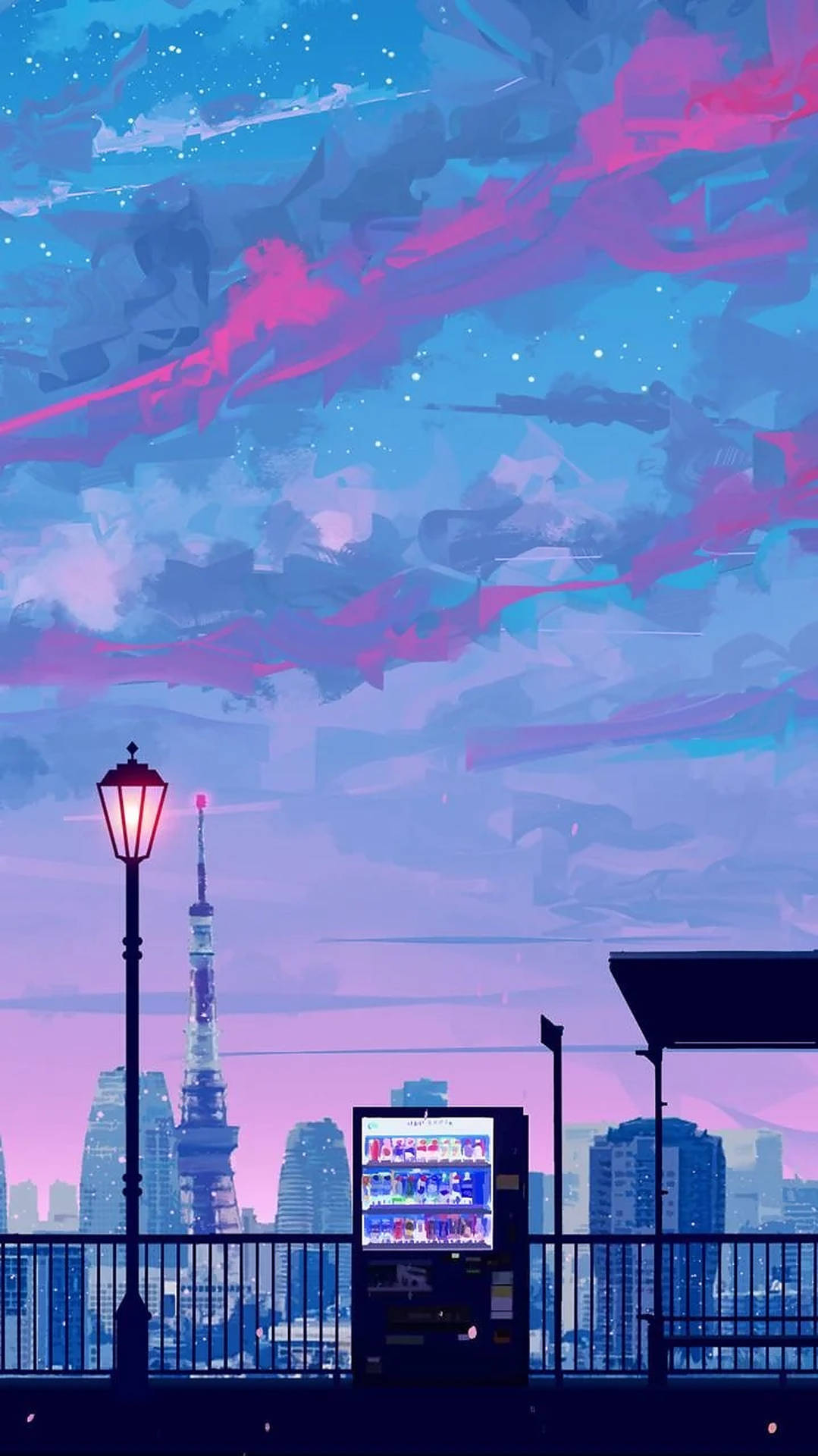 1080x1920 Download Anime City iPhone Aesthetic Wallpaper, Phone