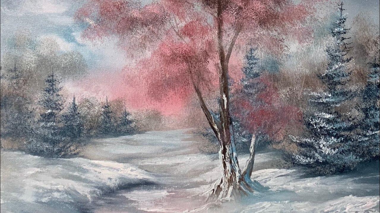 1280x720 Oil Painting A Winter Landscape (unedited) By Justin, Desktop