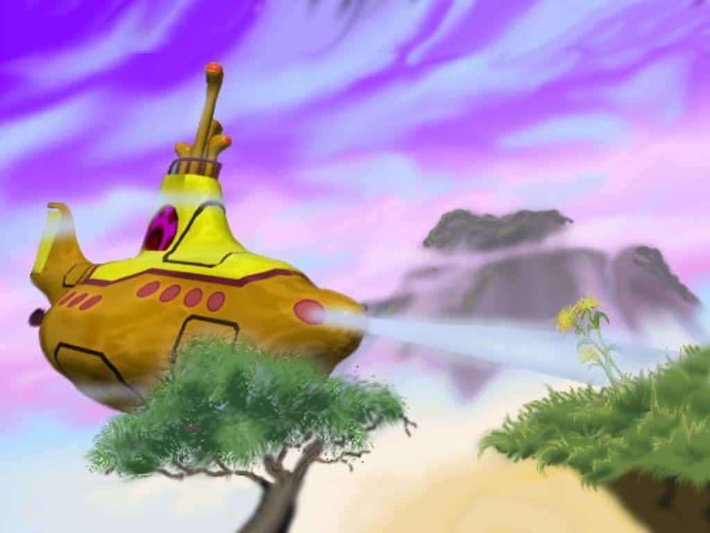 1030x770 My Free Wallpaper Wallpaper, Yellow Submarine 3D, Desktop