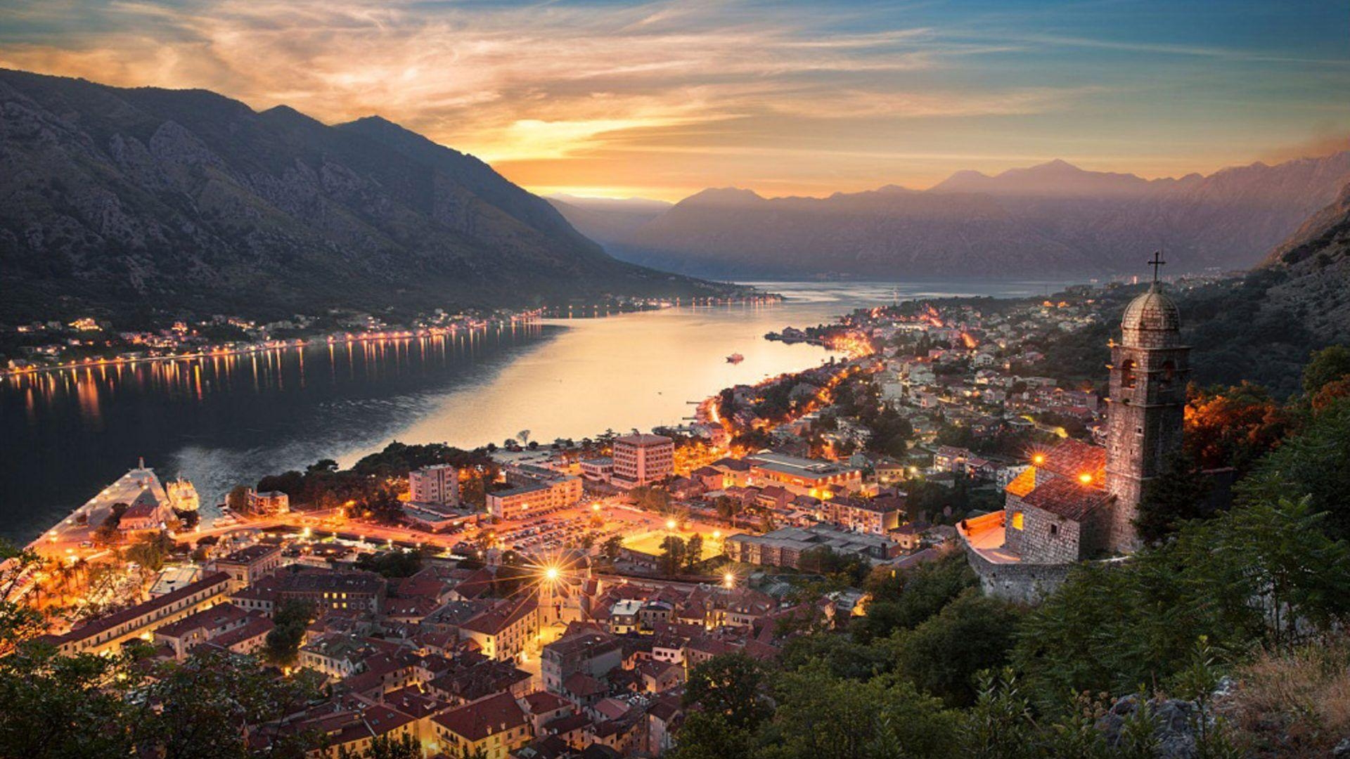 1920x1080 Montenegro City Kotor At Night Desktop Wallpaper HD 2880x1800, Desktop