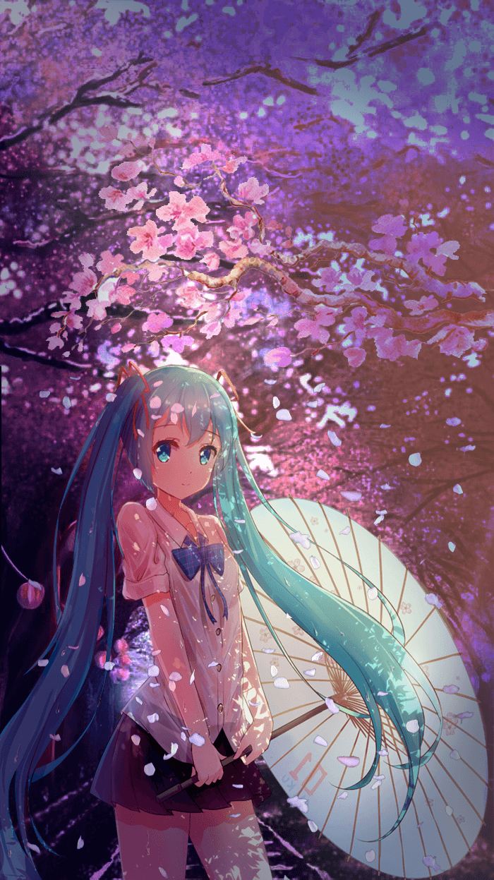 700x1250 I photohopped a Hatsune Miku wallpaper at school instead, Phone