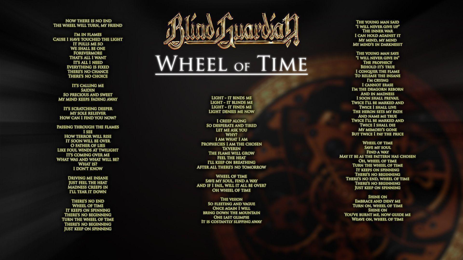 1920x1080 Blind Guardian of Time Lyrics [], Desktop